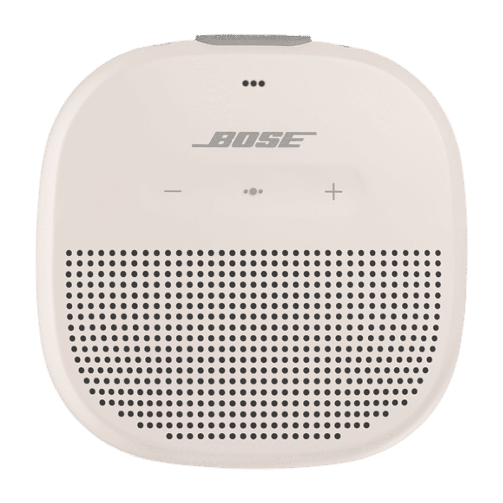 BOSE SoundLink Micro 5W Portable Bluetooth Speaker (IPX67 Water Resistant, Stereo Sound, Mono Speaker, White Smoke)
