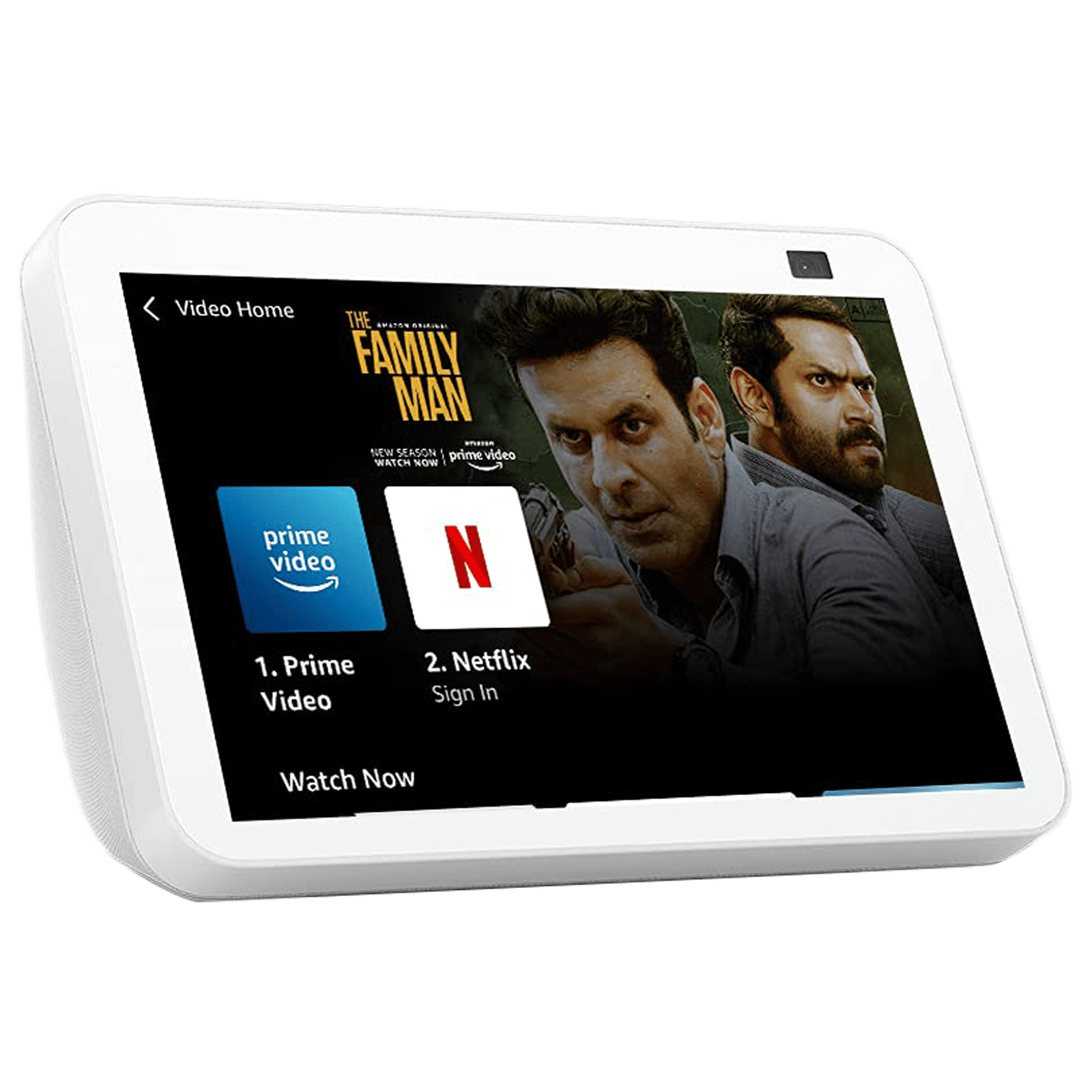 amazon Echo Show 8 (2nd Gen) with Built-in Alexa Smart Wi-Fi Speaker (Passive Bass Radiator Neodymium Speakers, White)