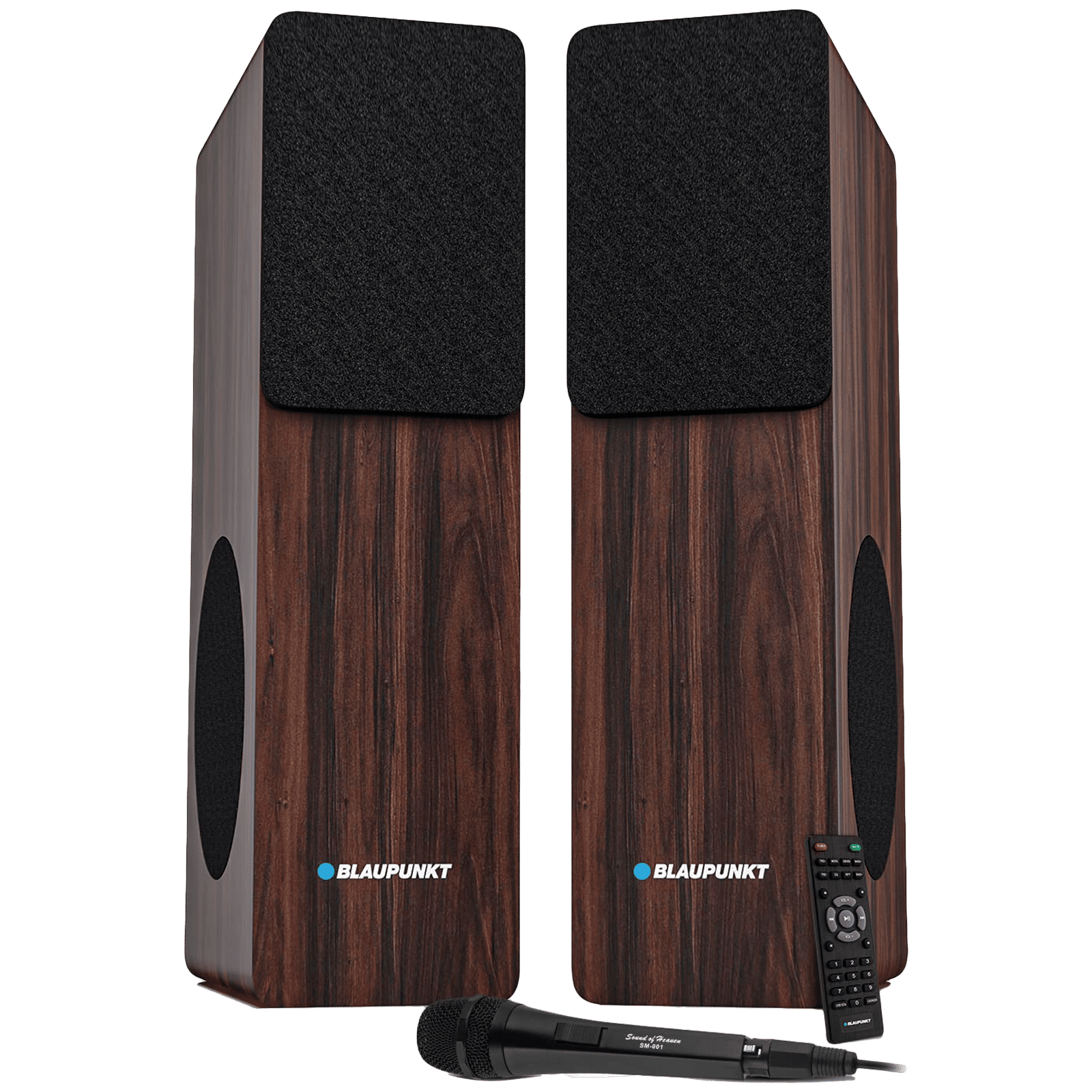 Blaupunkt TS120 120W Bluetooth Party Speaker with Mic (360 Degree Powerful Sound, 1.0 Channel, Brown)
