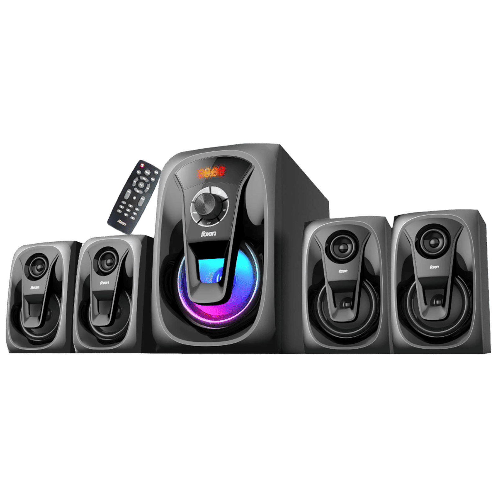 foxin FMS 5400 90W Multimedia Speaker (Bluetooth Connectivity, 4.1 Channel, Black)