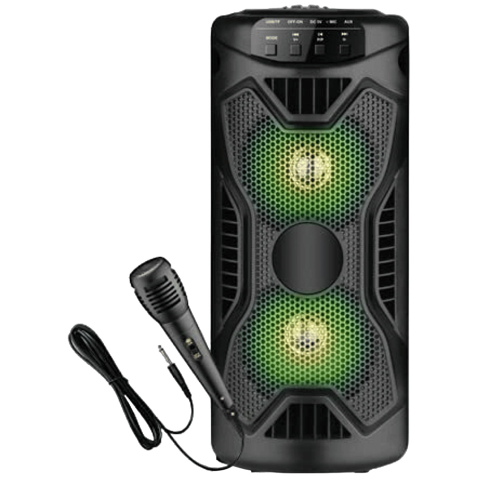 Krisons Rockstar 30W Bluetooth Party Speaker with Mic (FM Radio, 2.0 Channel, Black)