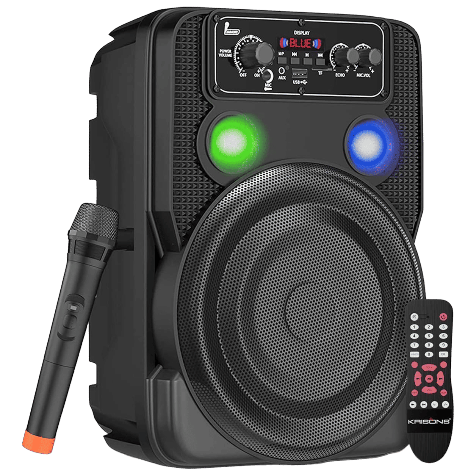 Krisons Ultima 30W Bluetooth Party Speaker with Mic (Karaoke Supported, 2.1 Channel, Black)