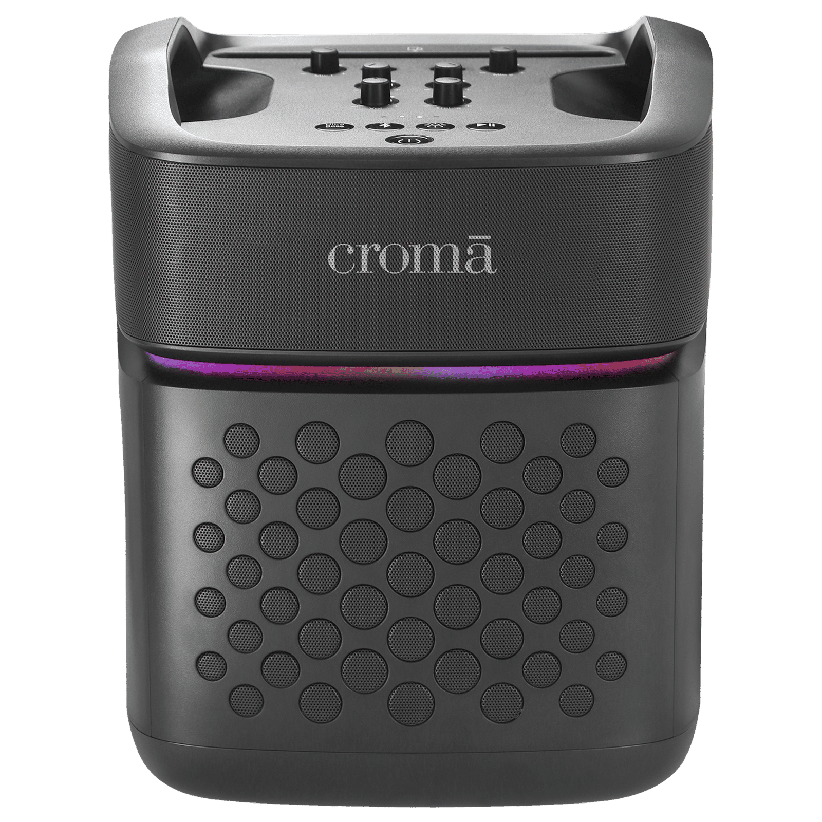 Croma 100W Bluetooth Party Speaker (RGB Party Lights, Black)
