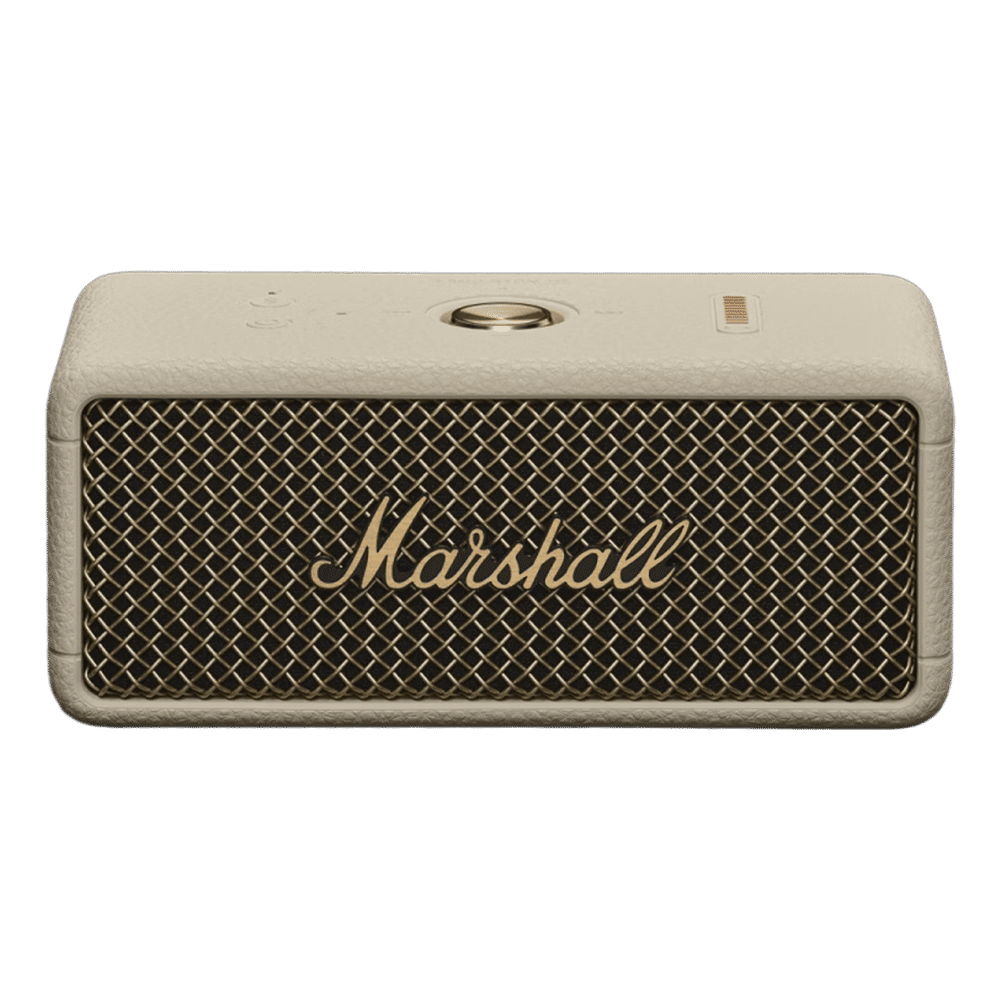 Marshall Emberton III 20W Portable Bluetooth Speaker (IP67 Dust & Waterproof, 360 Degree Sound, Stereo Channel, Cream)