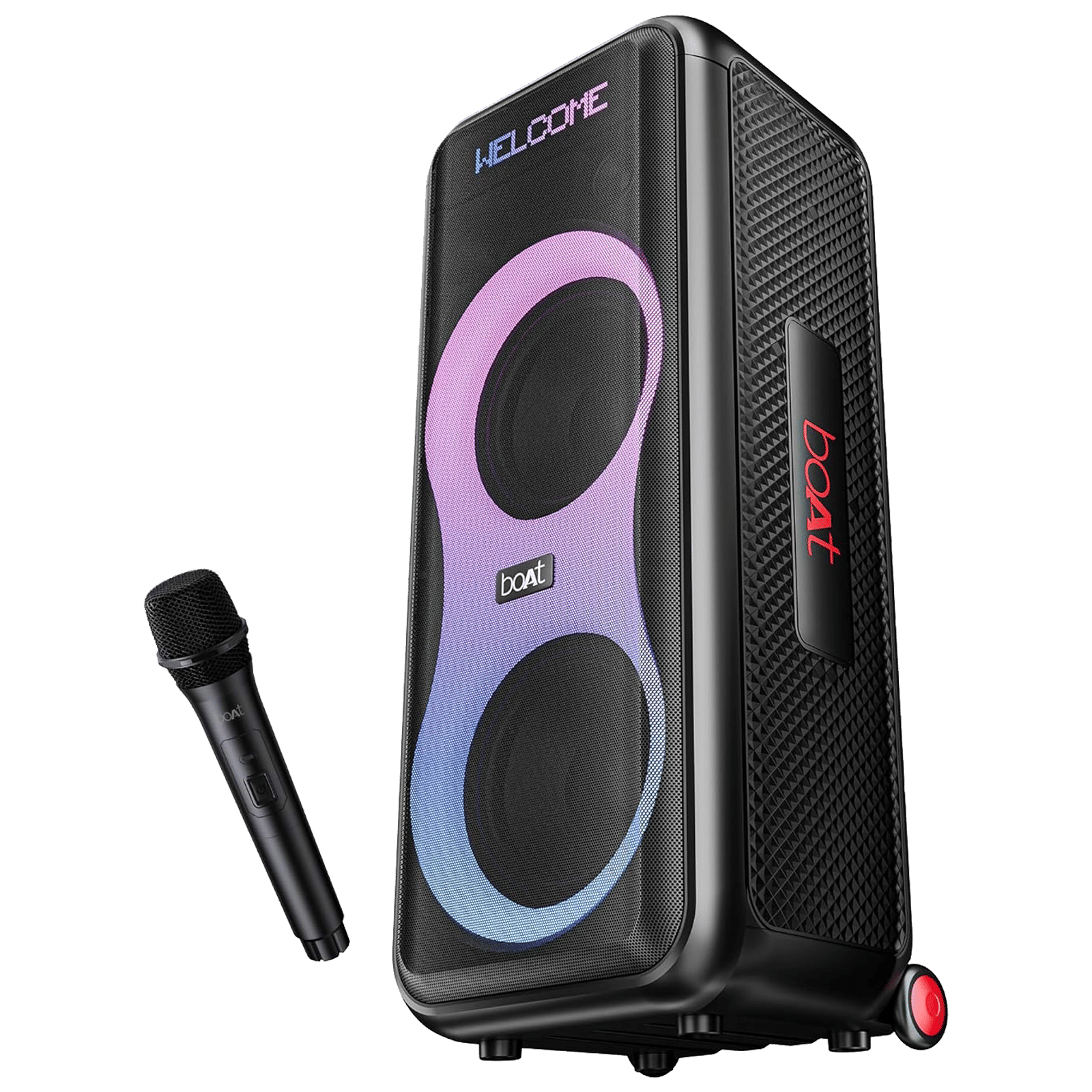 boAt PartyPal 600 220W Bluetooth Party Speaker (Animated Text Display, Hi-Fi Party Speaker, Black)