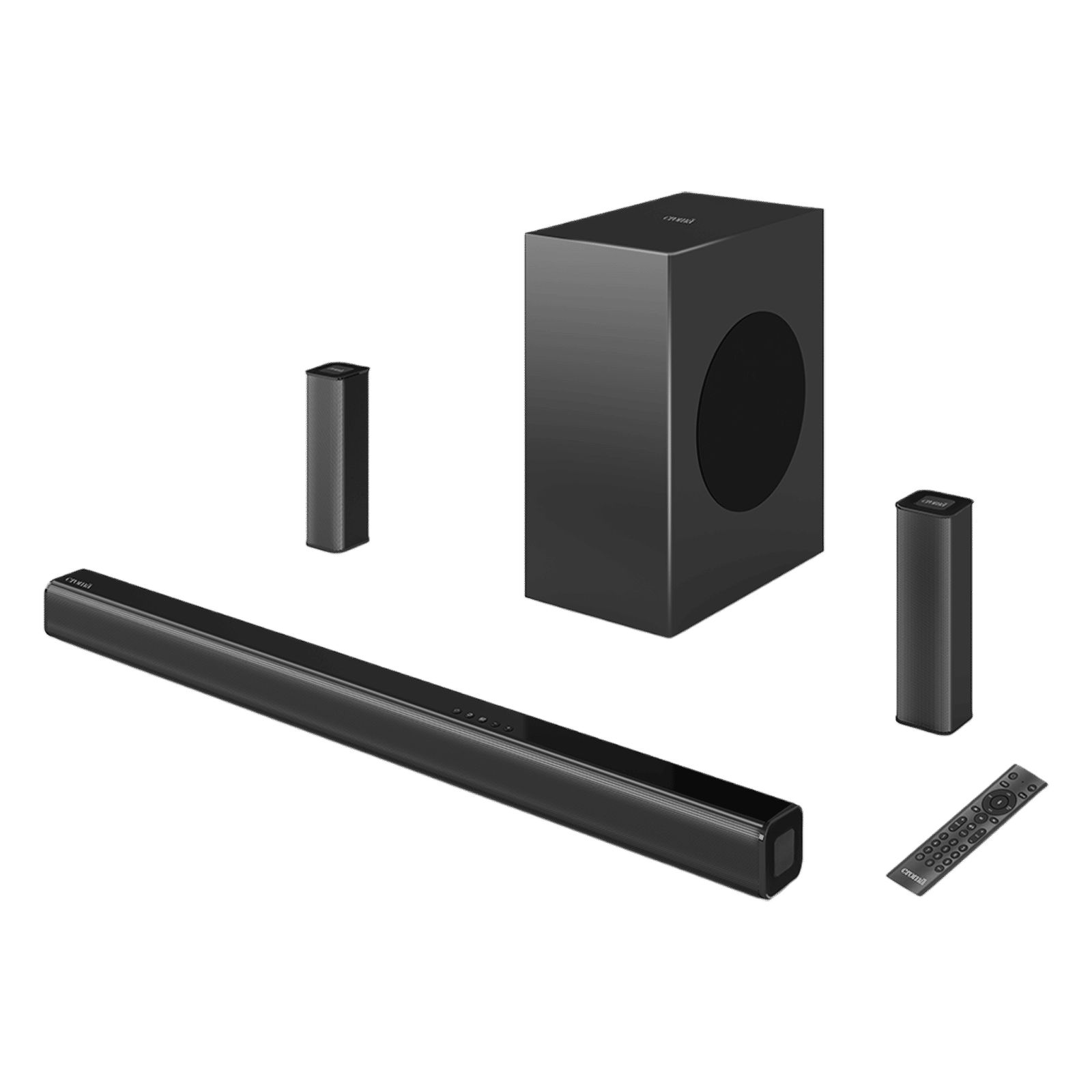 Croma 300W Bluetooth Home Theatre with Remote (5.1 Channel, Black)