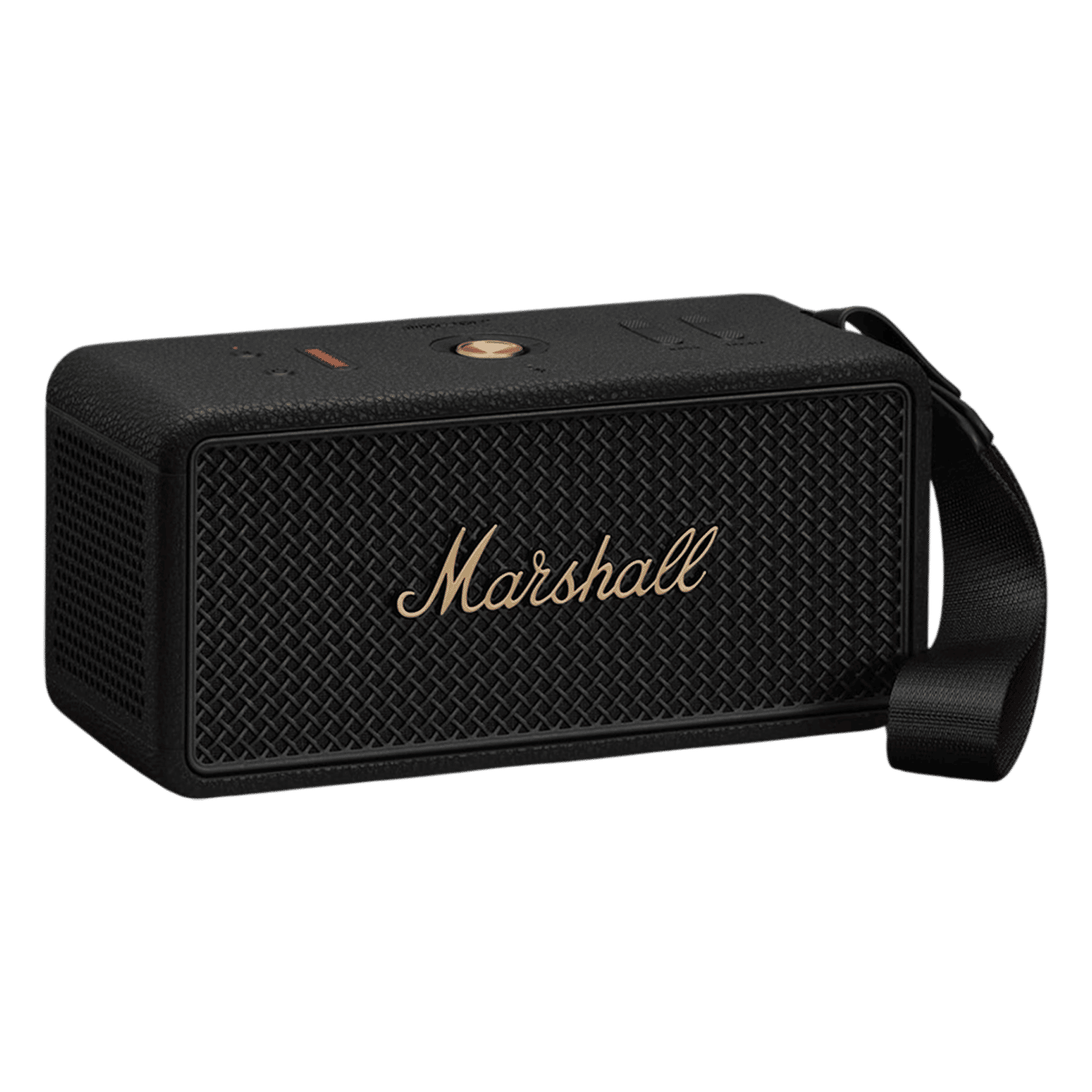 Marshall MIDDLETON 2 80W Portable Bluetooth Speaker (IP67 Waterproof, 360 Degree True Stereophonic Sound, Stereo Channel, Black & Brass)