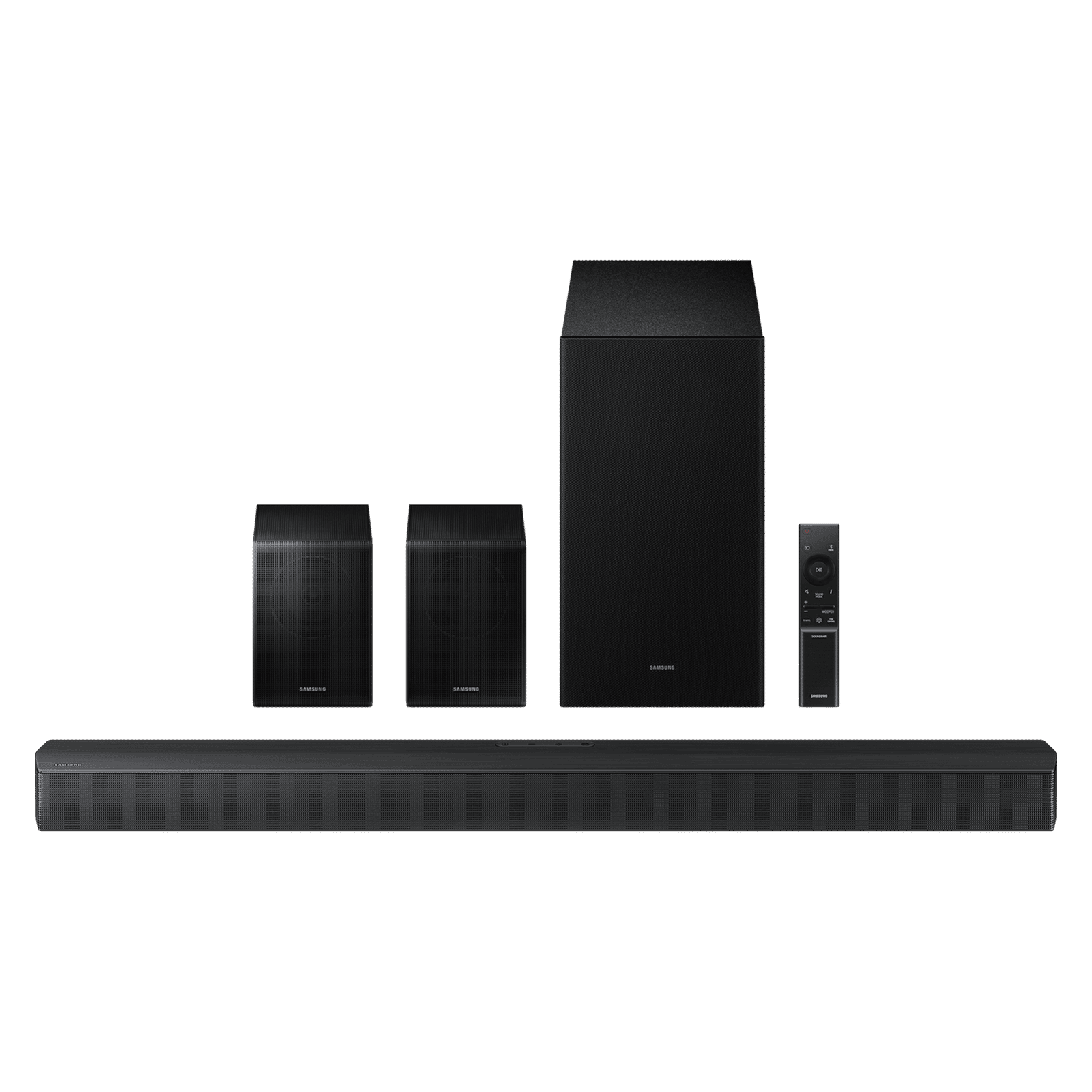 SAMSUNG B-series 490W Bluetooth Soundbar with Remote (Dolby Audio & DTS Virtual:X, 5.1 Channel, Black)