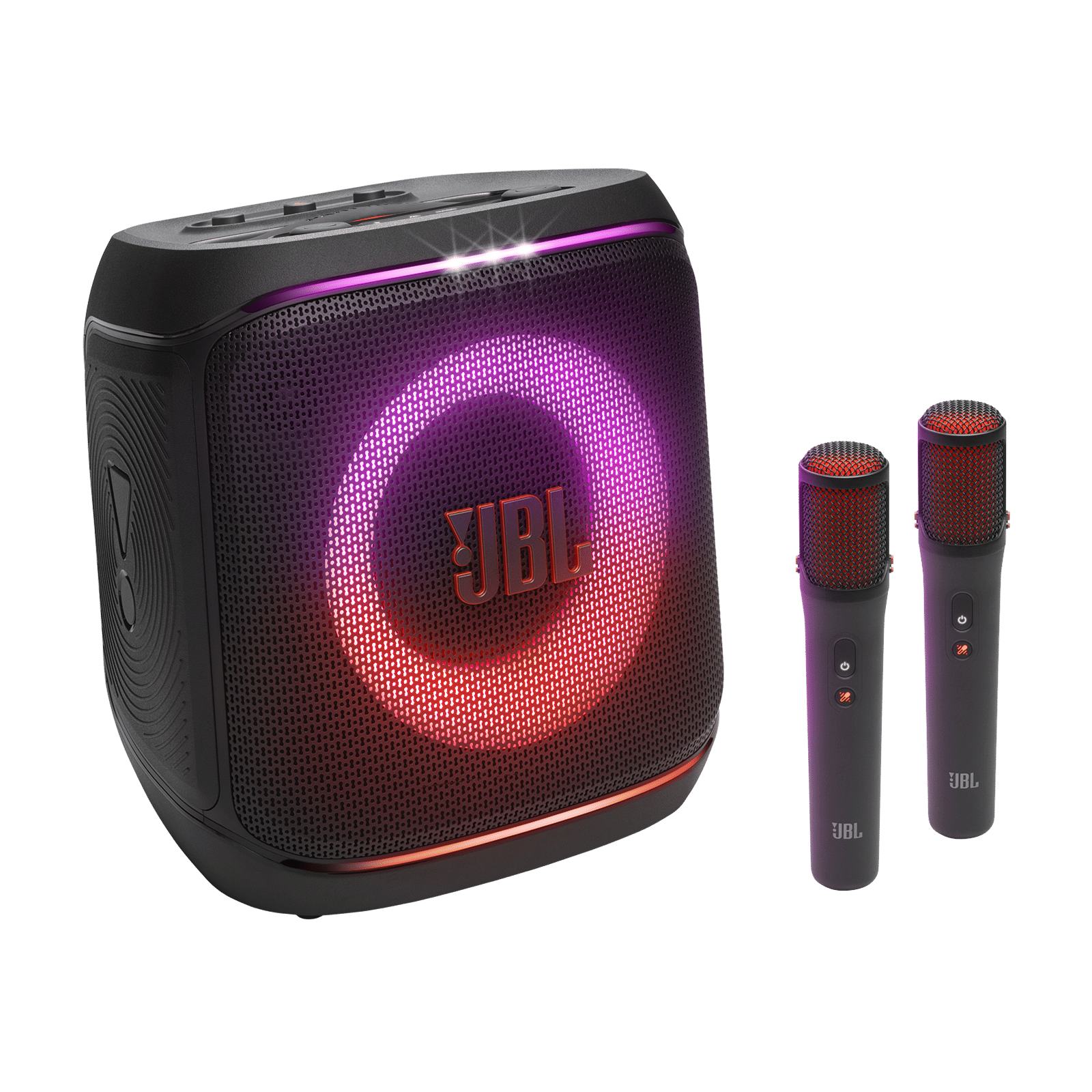 JBL PARTYBOX ENCORE 2 PLUS 100W RMS Bluetooth Party Speaker with Mic (Dynamic Lightshow, HiFi, Black)