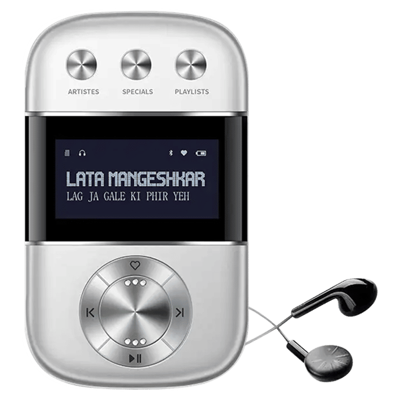 Saregama Carvaan Go Digital Audio Player (GO0001, Silver)