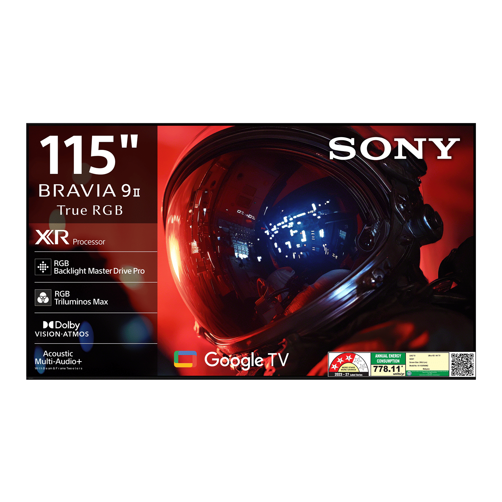 SONY BRAVIA 9 II 292 cm (115 inch) 3 Star True RGB LED 4K Ultra HD Smart Android TV with Dolby Vision & Dolby Atmos (2026 model)