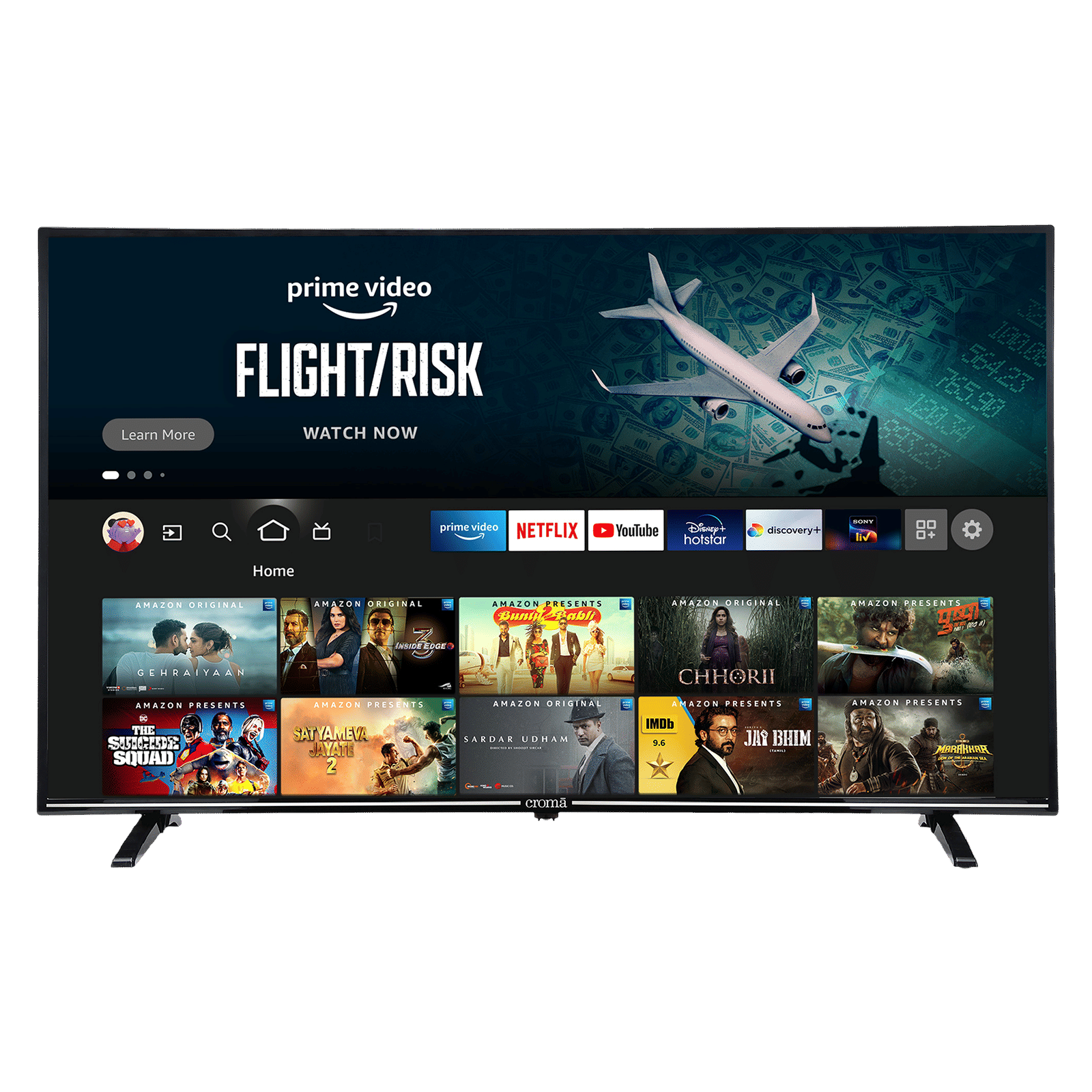 Croma Fire TV 139 cm (55 inch) 4K Ultra HD LED Fire TV with Alexa  Compatibility