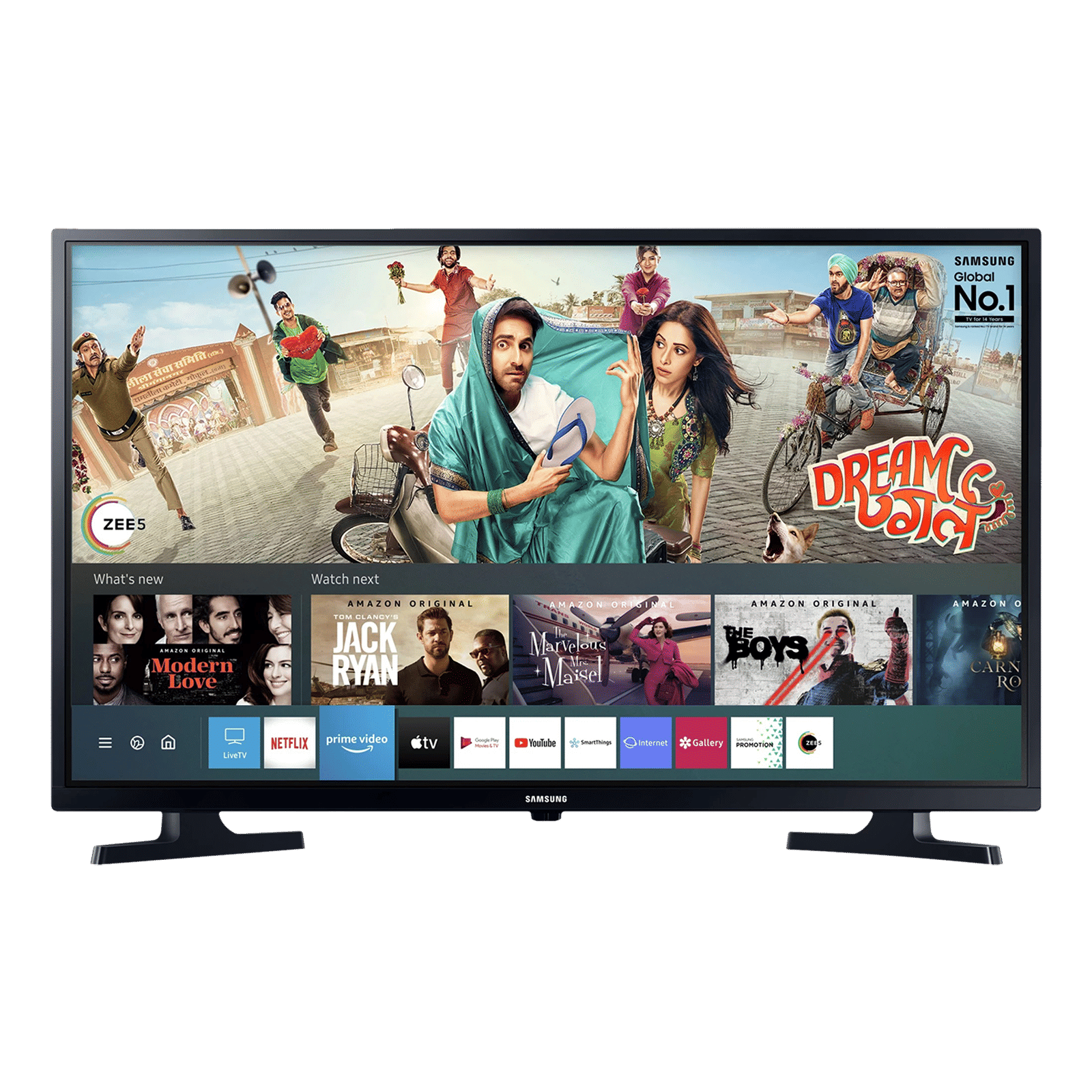 SAMSUNG Series 4 80 cm (32 inch) HD Ready LED Smart Tizen TV with Hyper Real Picture Engine (2020 Model)