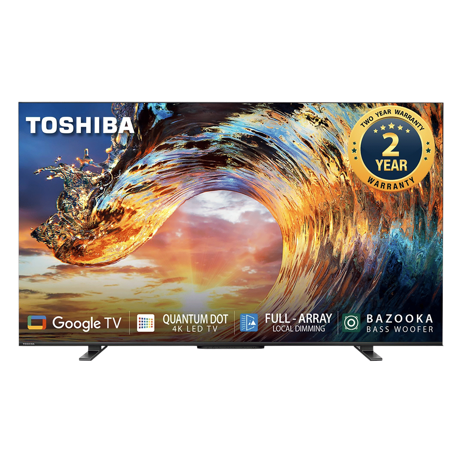 TOSHIBA 65M550LP 164 cm (65 inch) QLED 4K Ultra HD Google TV with Dolby Vision & Dolby Atmos (2022 model)
