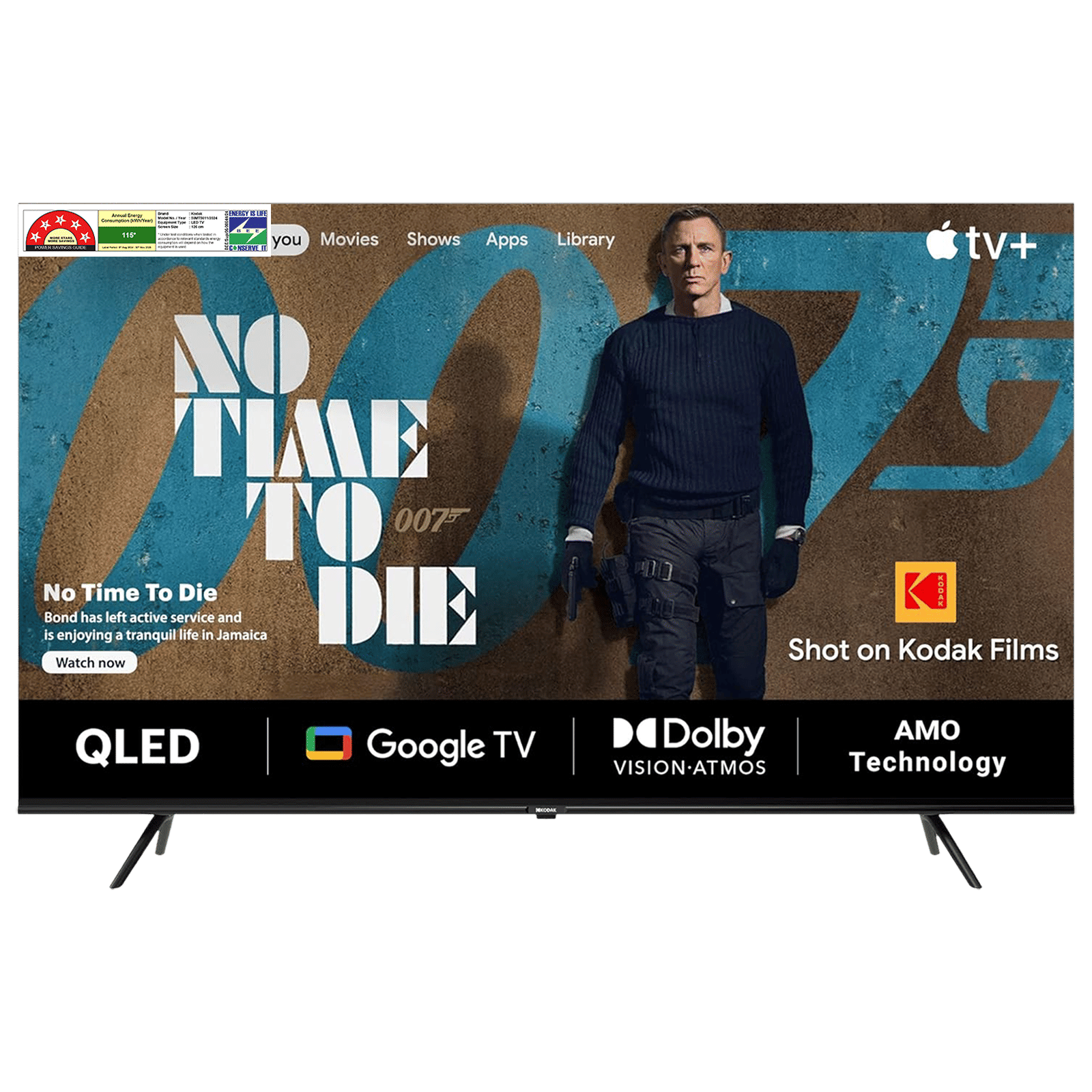 KODAK Matrix 126 cm (50 inch) QLED 4K Ultra HD Google TV with DTS TruSurround Technology (2022 model)
