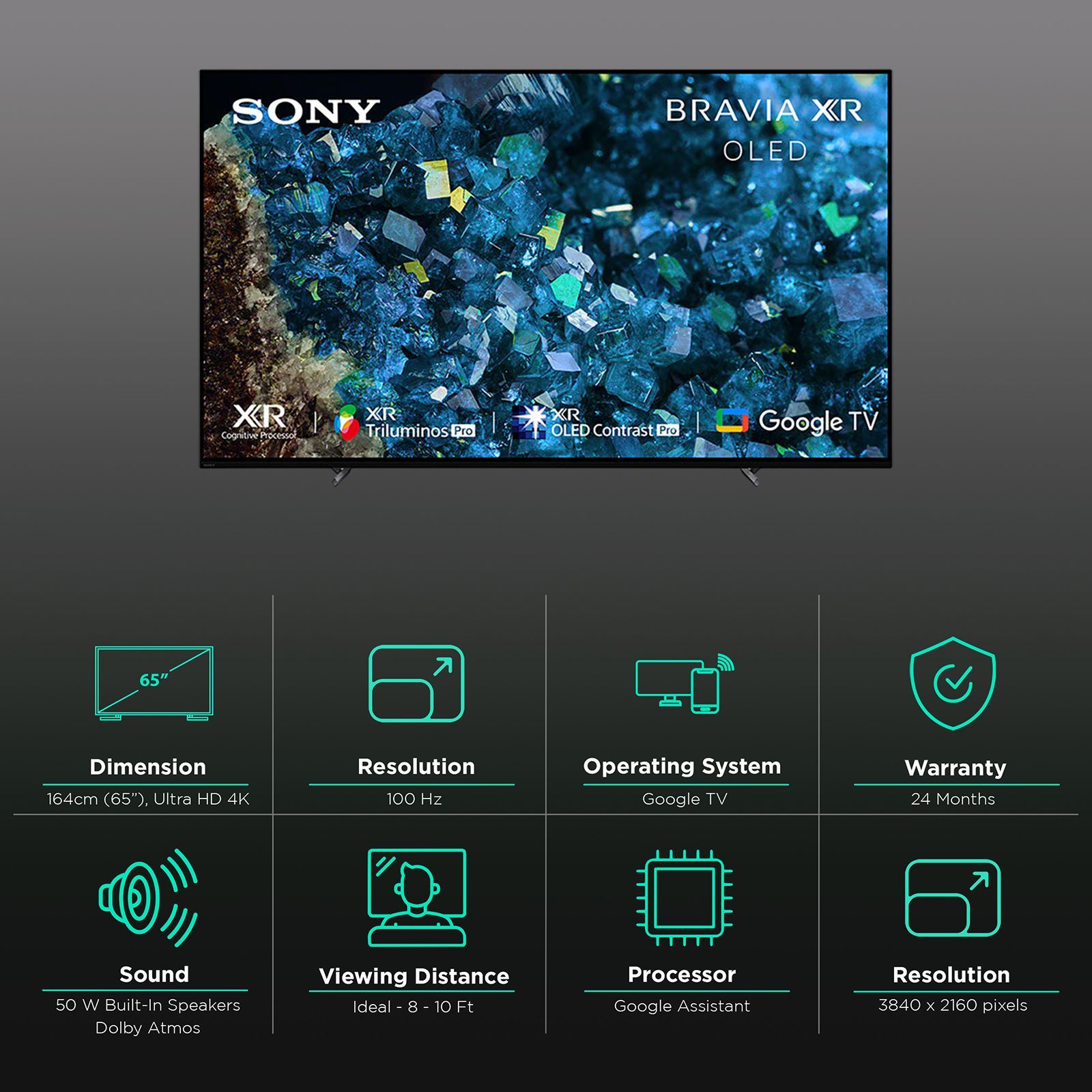 Buy SONY Bravia 164 cm (65 inch) OLED 4K Ultra HD Google TV with