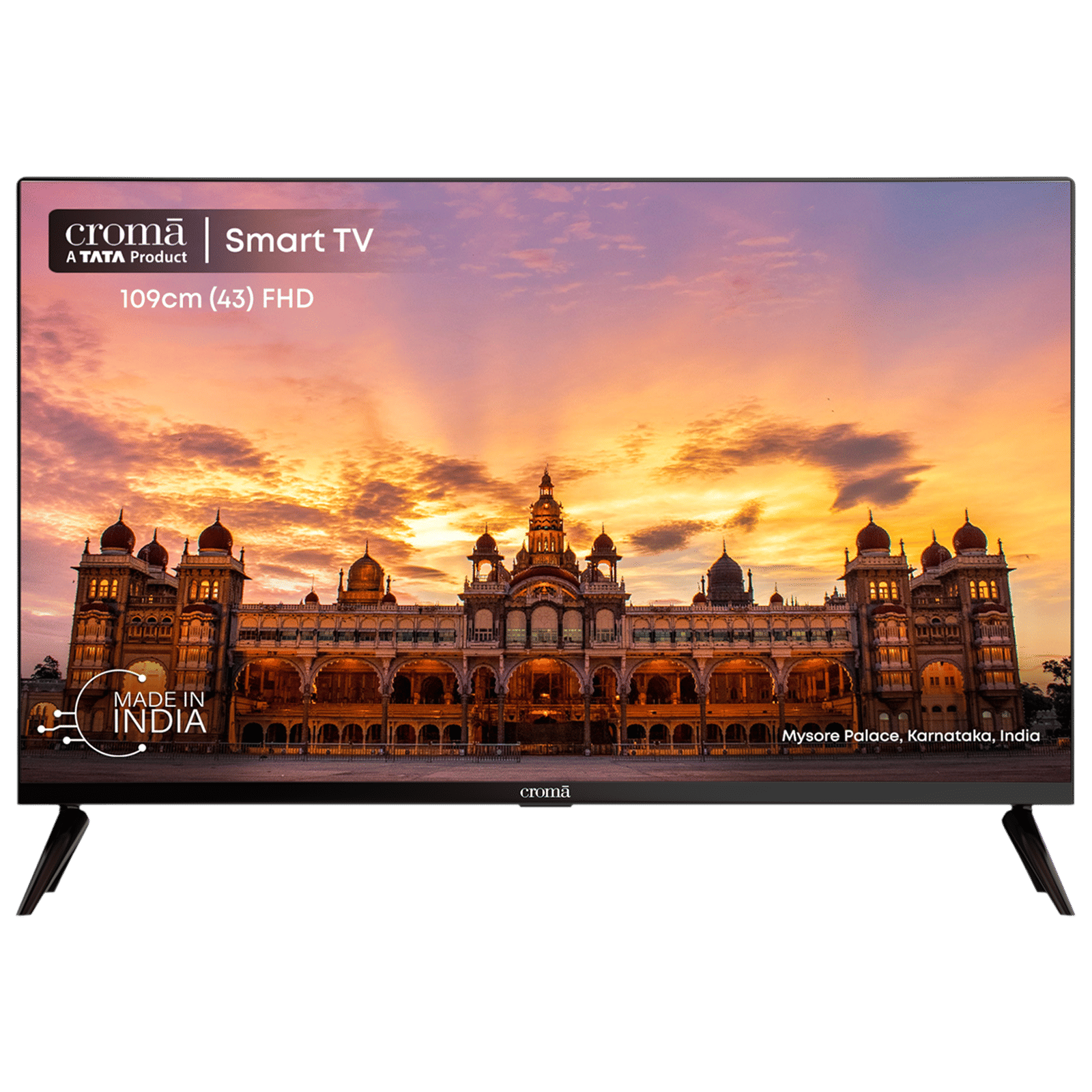 Croma 109 cm (43 inch) Full HD LED Smart Linux TV with Bezel Less Display