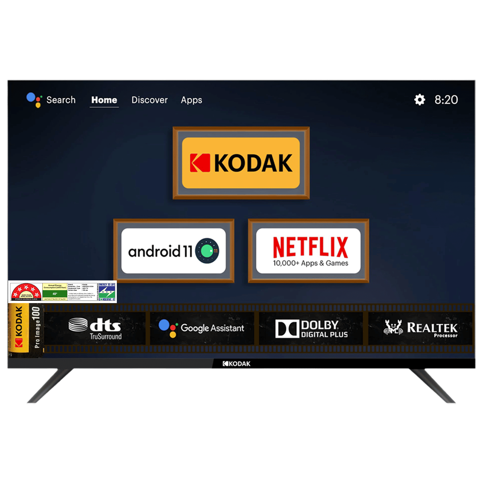 KODAK 9XPRO 100 cm (40 inch) Full HD LED Smart Android TV with Dolby Digital Plus (2024 model)