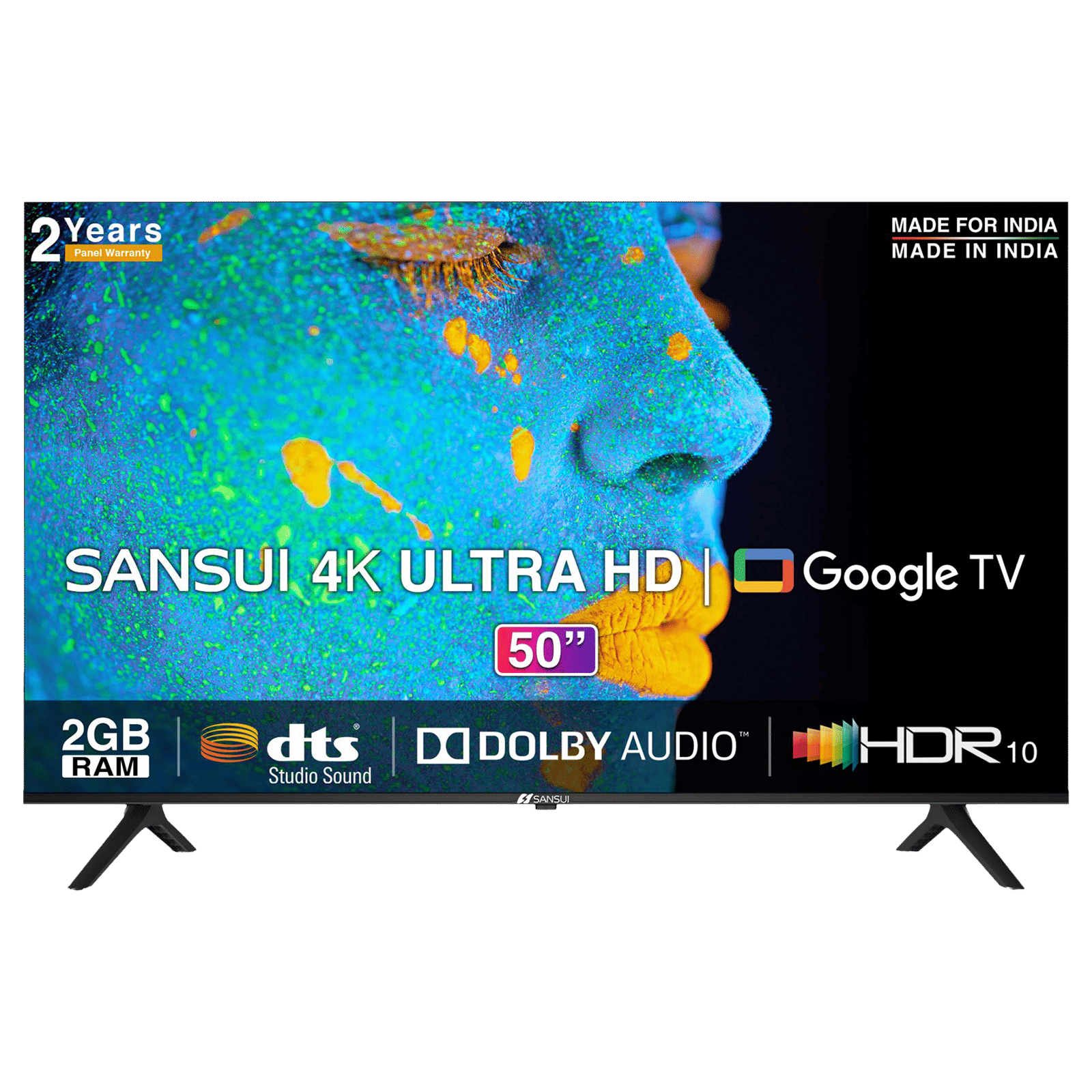 Sansui 127cm (50 inch) 4K Ultra HD LED Google TV with Quad Core Processor