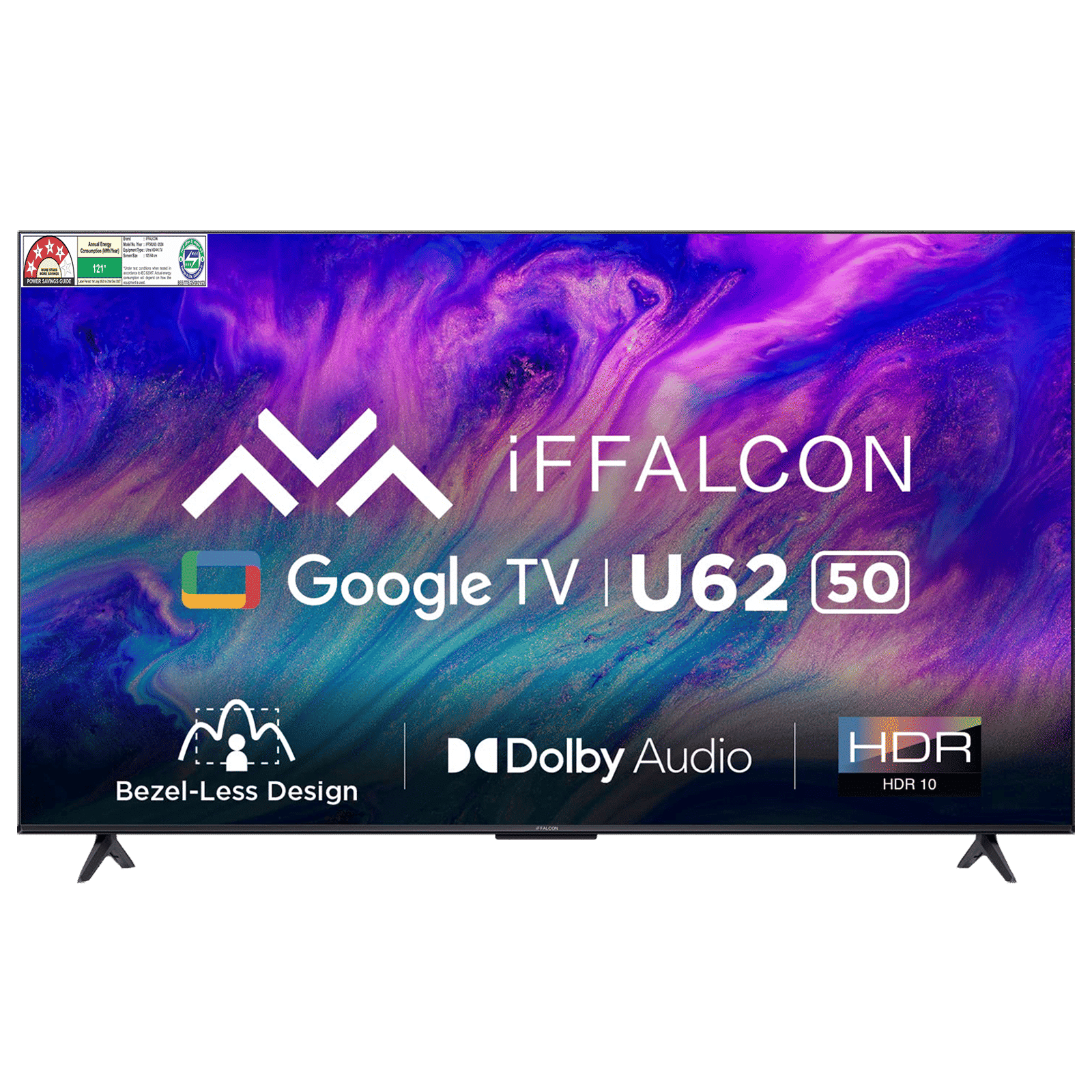 iFFALCON U62 126 cm (50 inch) 4K Ultra HD LED Google TV with Dolby Audio (2022 model)