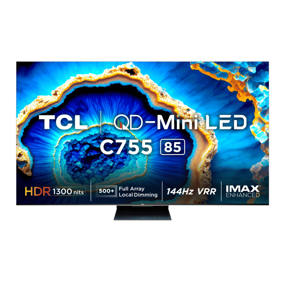 TCL C755 215.9 cm (85 inch) QD Mini LED 4K Ultra HD Smart Google TV with Dolby Vision and Dolby Atmos (2023 model)