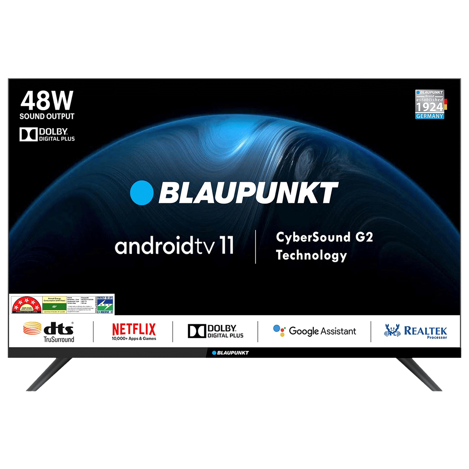 BLAUPUNKT CyberSound G2 Series 100 cm (40 inch) Full HD LED Smart Android TV with Dolby Digital Plus (2023 model)