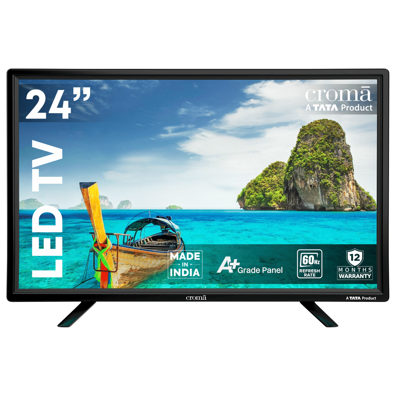 Croma 60 cm (24 inch) HD Ready LED TV with A Plus Grade Panel