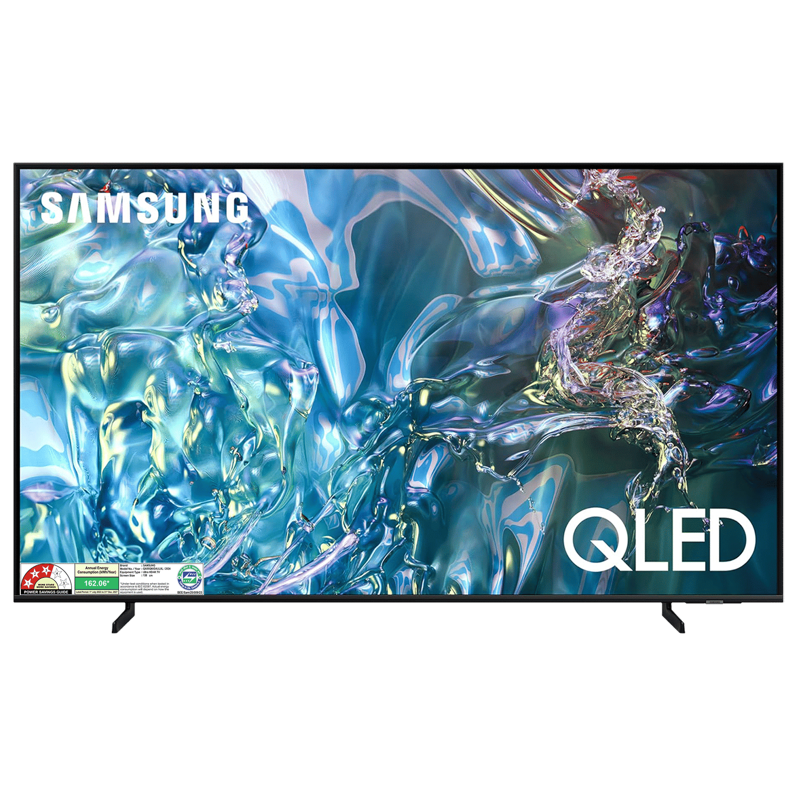 SAMSUNG Q60D 139.7 cm (55 inch) QLED 4K Ultra HD Smart Tizen TV with 4K Upscaling (2024 model)