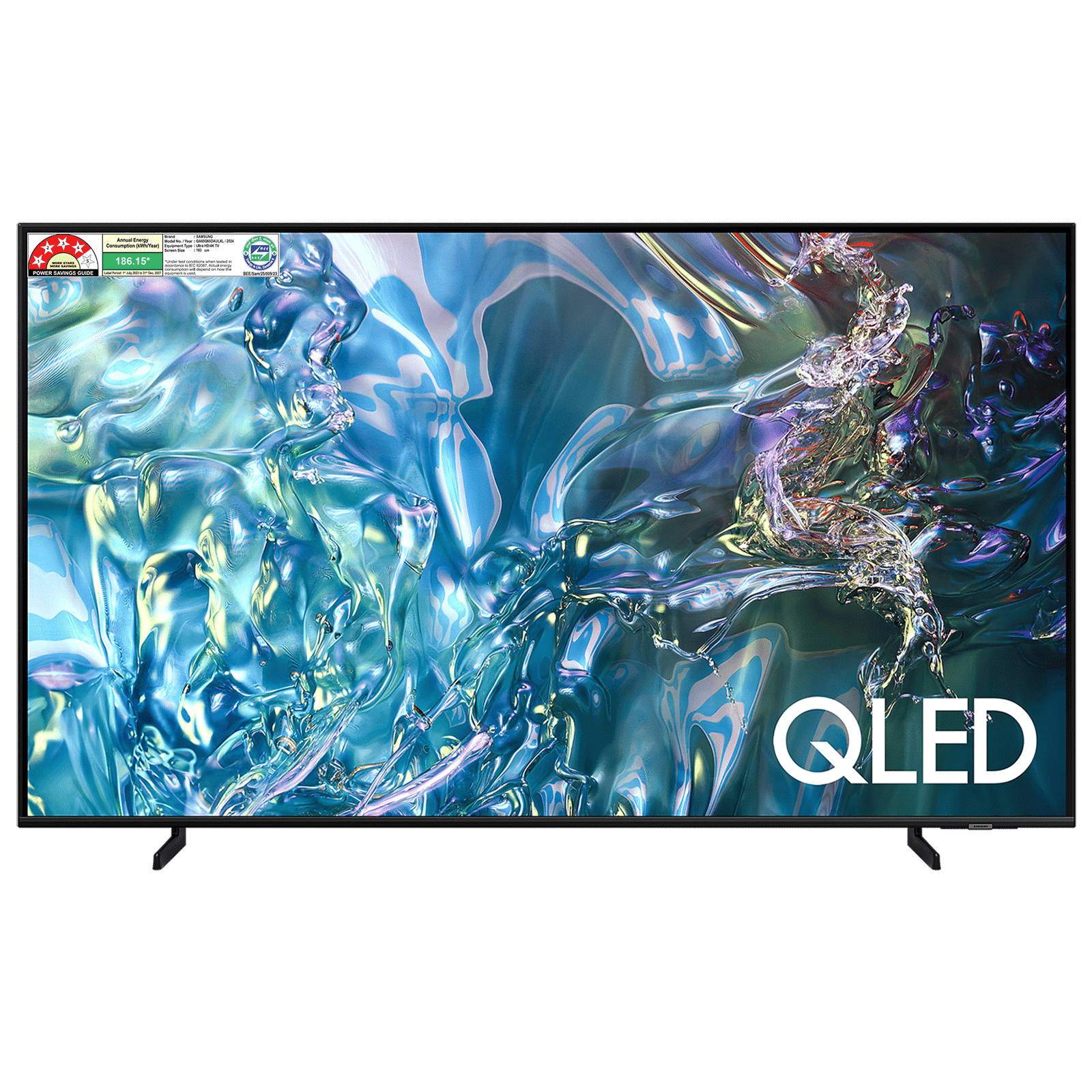 SAMSUNG Q60D 165.1 cm (65 inch) QLED 4K Ultra HD Smart Tizen TV with 4K Upscaling (2024 model)