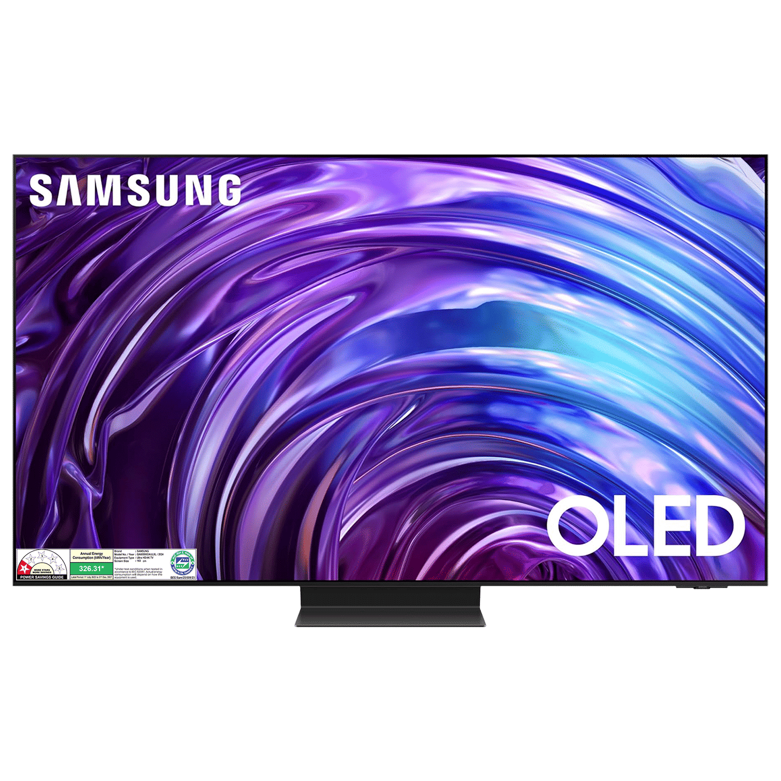 SAMSUNG S95D 165.1 cm (65 inch) OLED 4K Ultra HD Smart Tizen TV with Perception Color Mapping (2024 model)