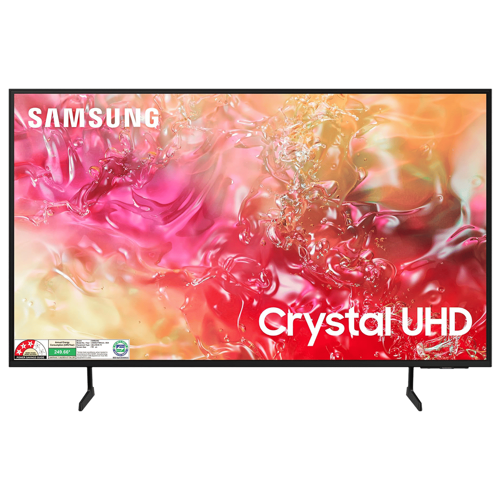 SAMSUNG DU7700 165.1 cm (65 inch) 4K Ultra HD LED Smart Tizen TV with Motion Xcelerator (2024 model)