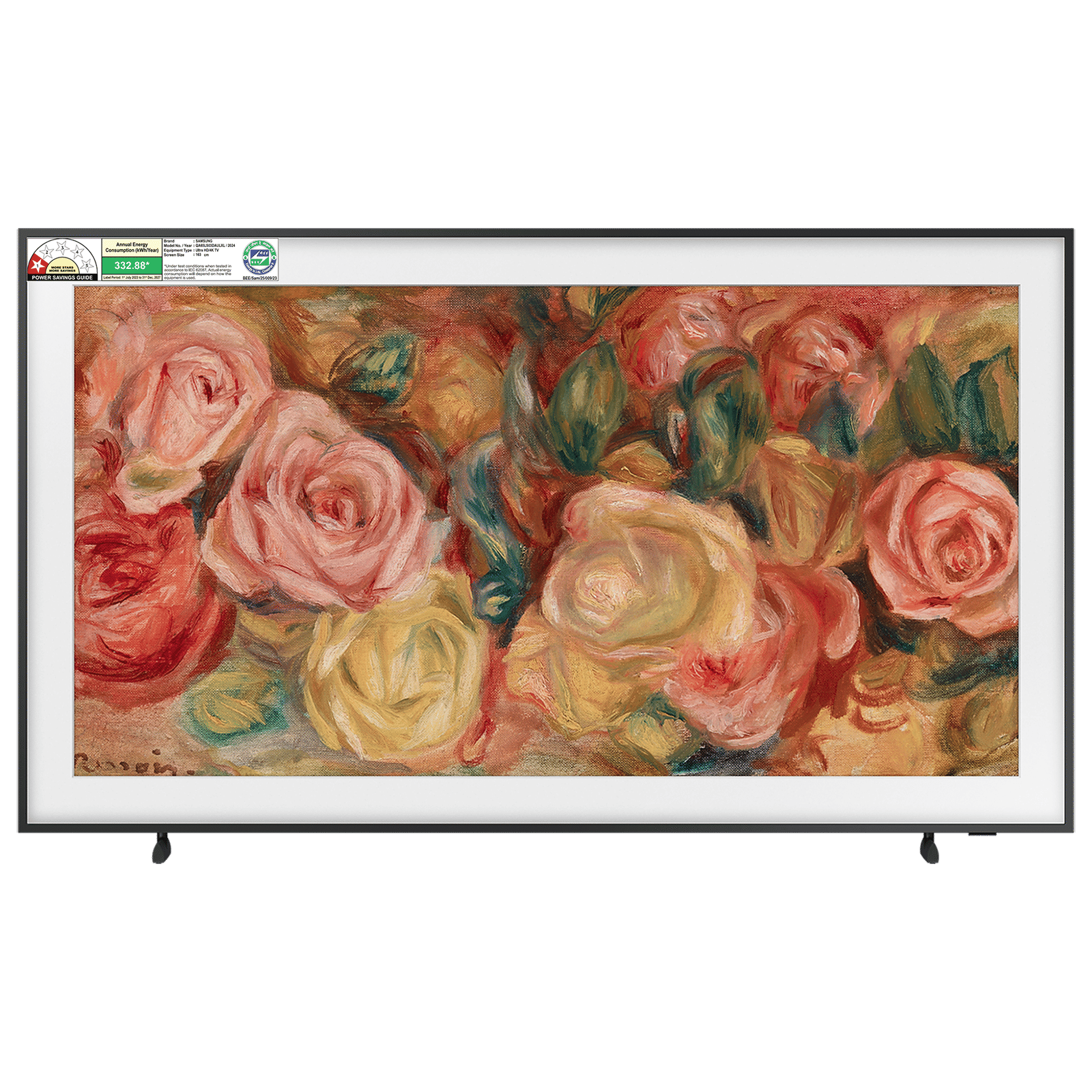 SAMSUNG LS03D 165.1 cm (65 inch) 4K Ultra Smart HD QLED Smart Tizen TV with Dolby Audio Technology (2024 model)