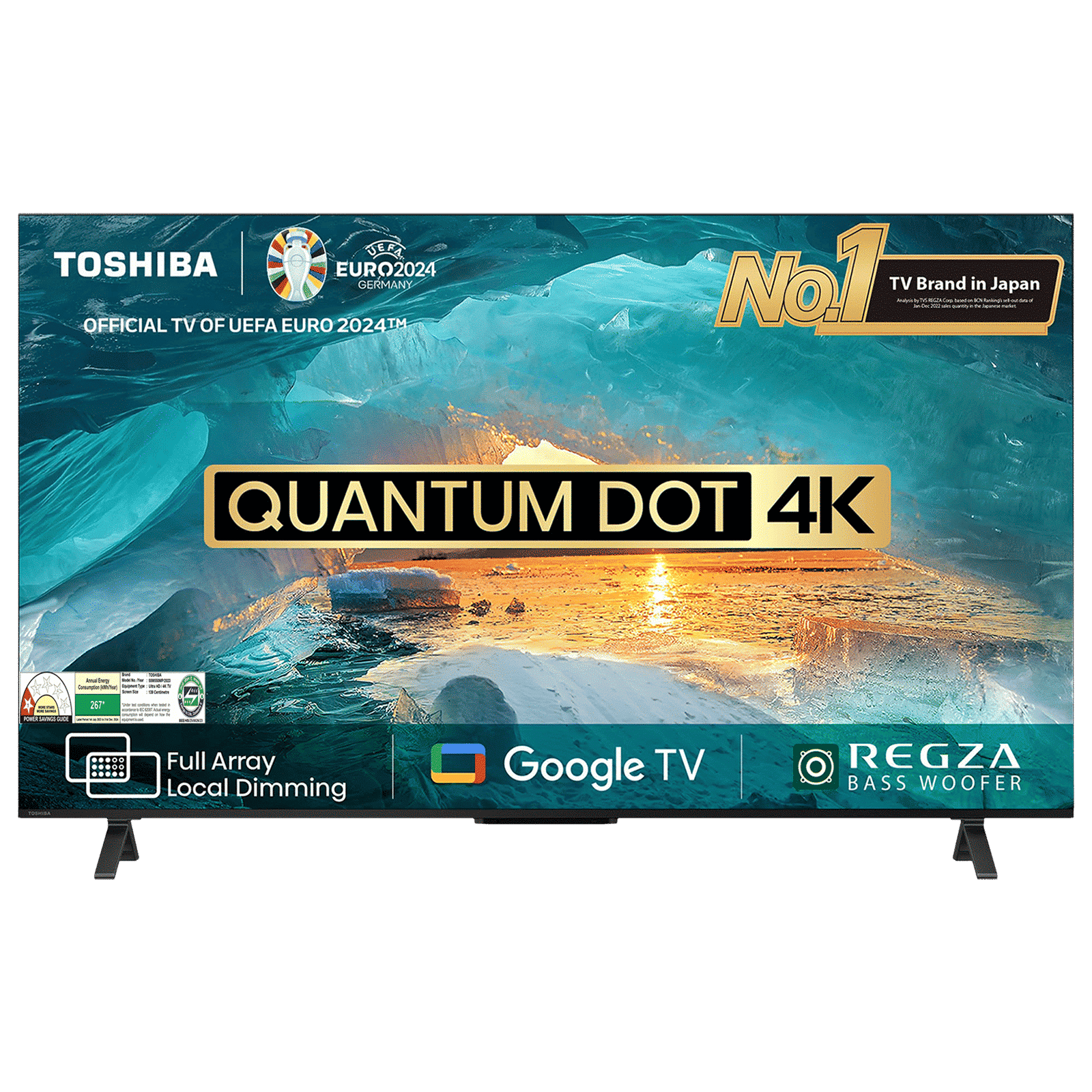 TOSHIBA M550MP 139.7 cm (55 inch) 4K Ultra HD QLED Smart Google TV with Built-in Google Assistant (2023 model)
