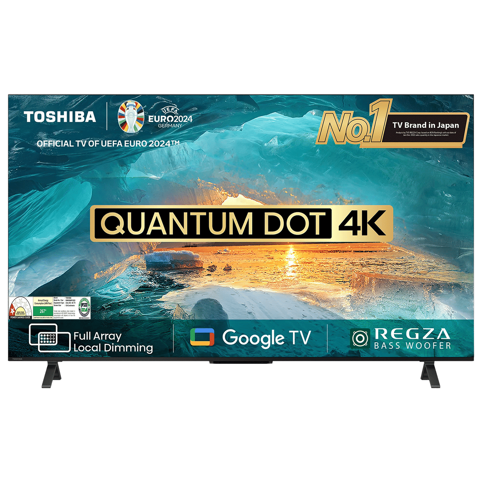 TOSHIBA M550MP 139.7 cm (55 inch) 4K Ultra HD QLED Smart Google TV with Built-in Google Assistant (2023 model)