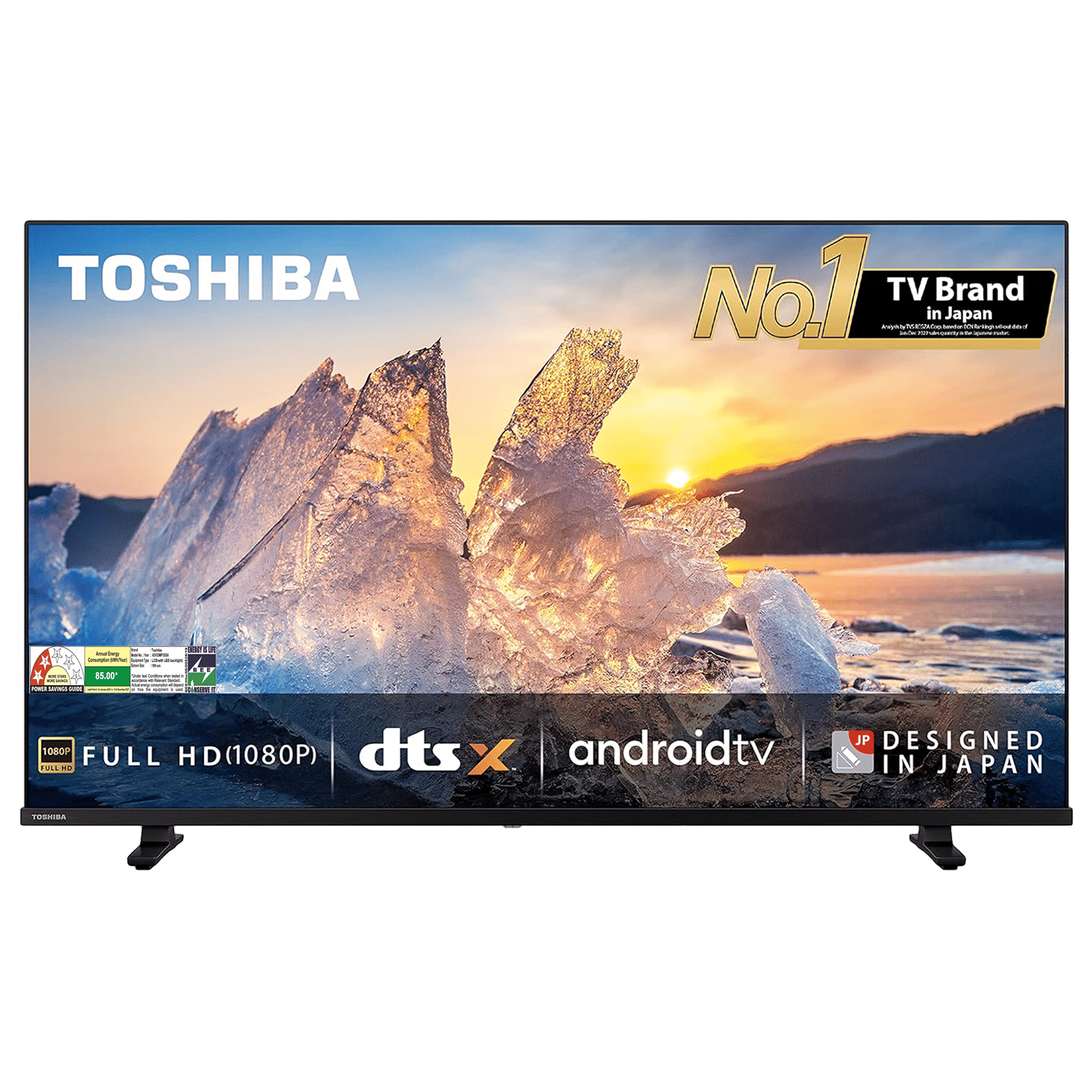 TOSHIBA V35MP 109.22 cm (43 inch) Full HD LED Smart Android TV with Built-in Google Assistant (2023 model)