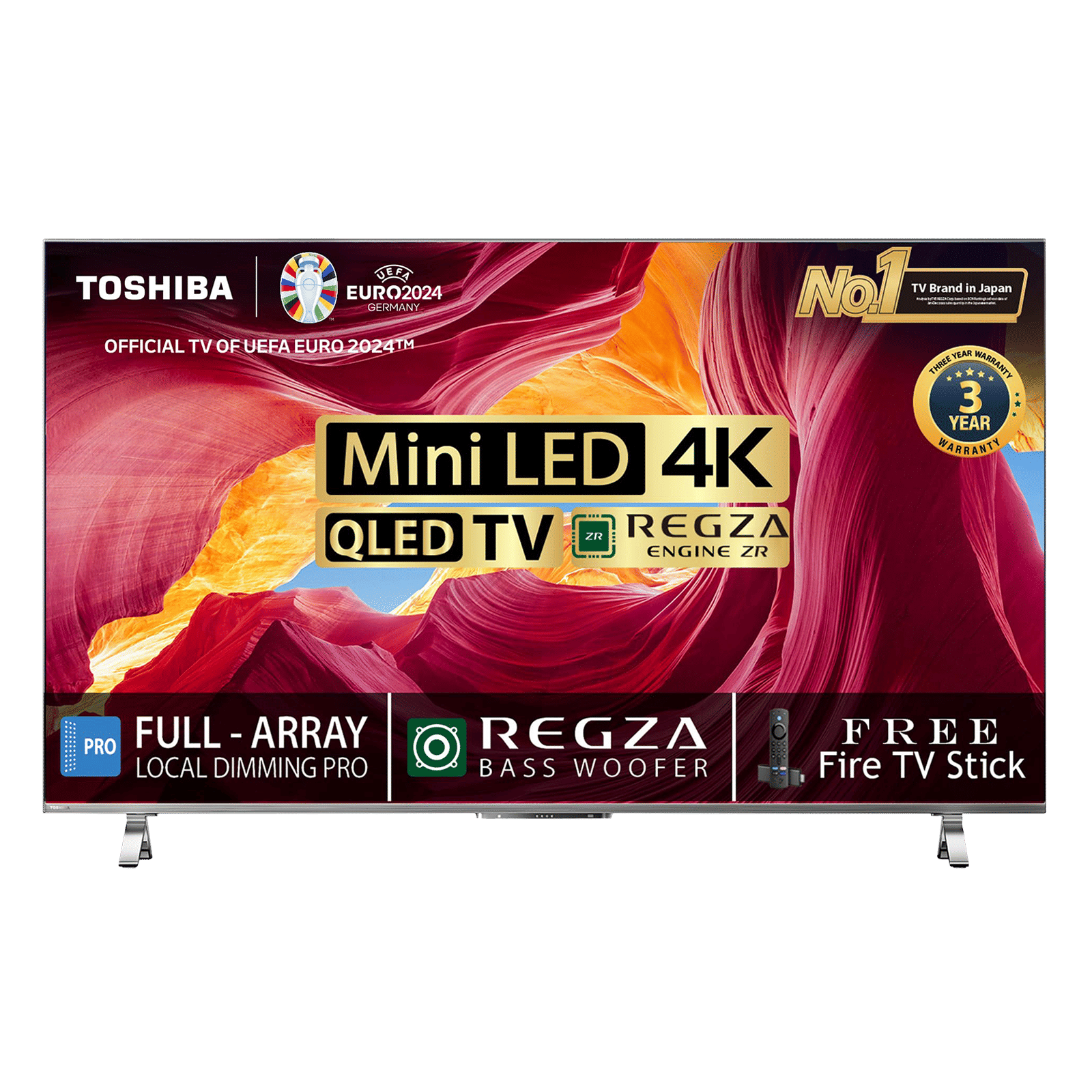 TOSHIBA M650MP 165.1 cm (65 inch) 4K Ultra HD QLED Smart VIDAA TV with Built-in Google Assistant (2023 model)