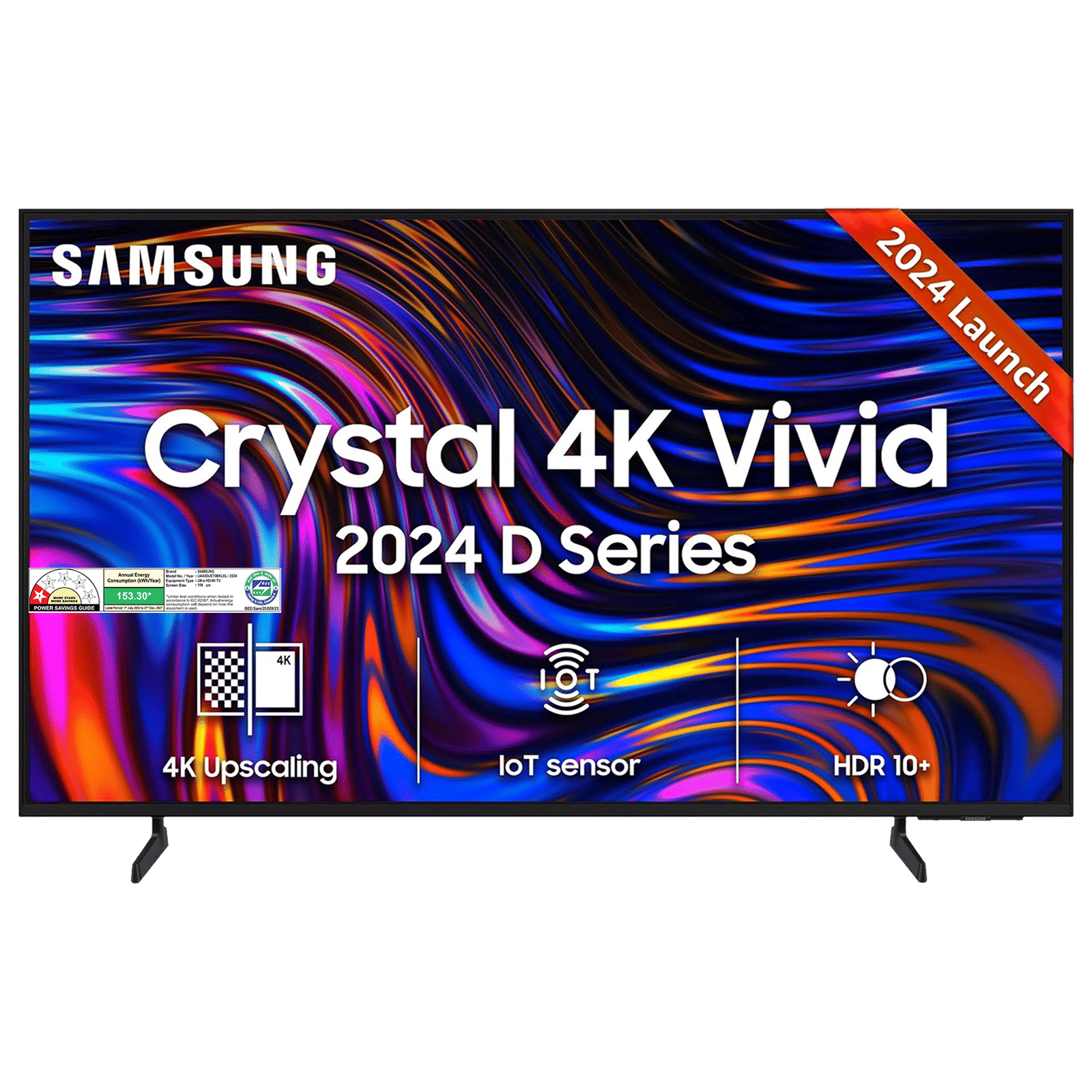 SAMSUNG Crystal 4K Vivid 108 cm (43 inch) 4K Ultra HD LED Tizen TV with Crystal Processor 4K