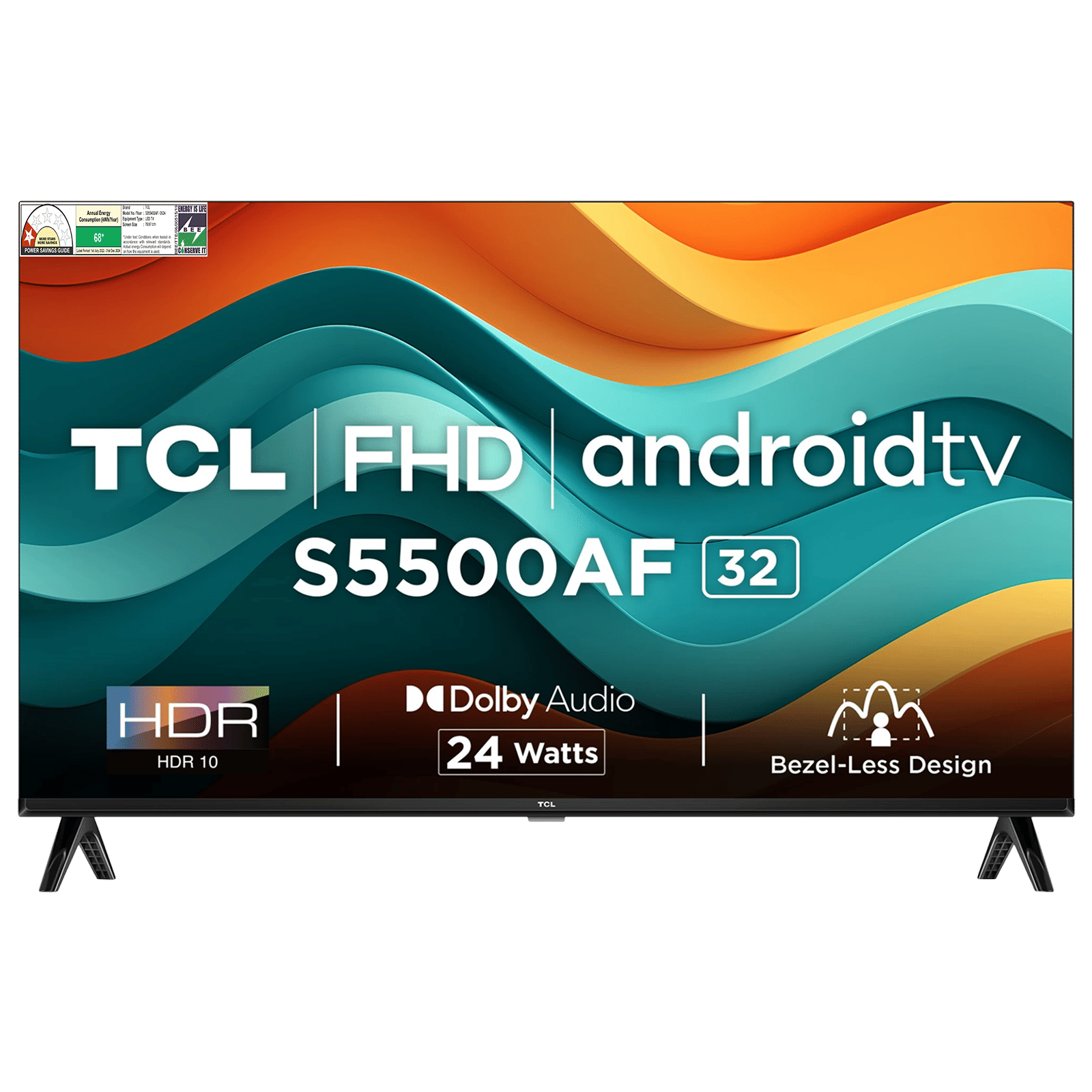 TCL S5500AF 81.28 cm (32 inch) Full HD LED Smart Android TV with Built- in Google Assistant (2024 model)