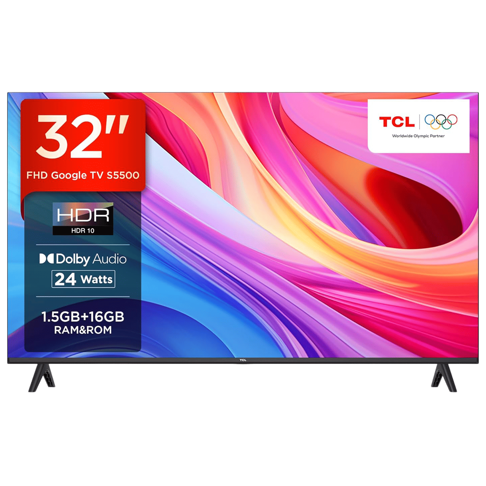 TCL S Series 80 cm (32 inch) Full HD LED Smart Google TV with Dolby Audio (2024 model)