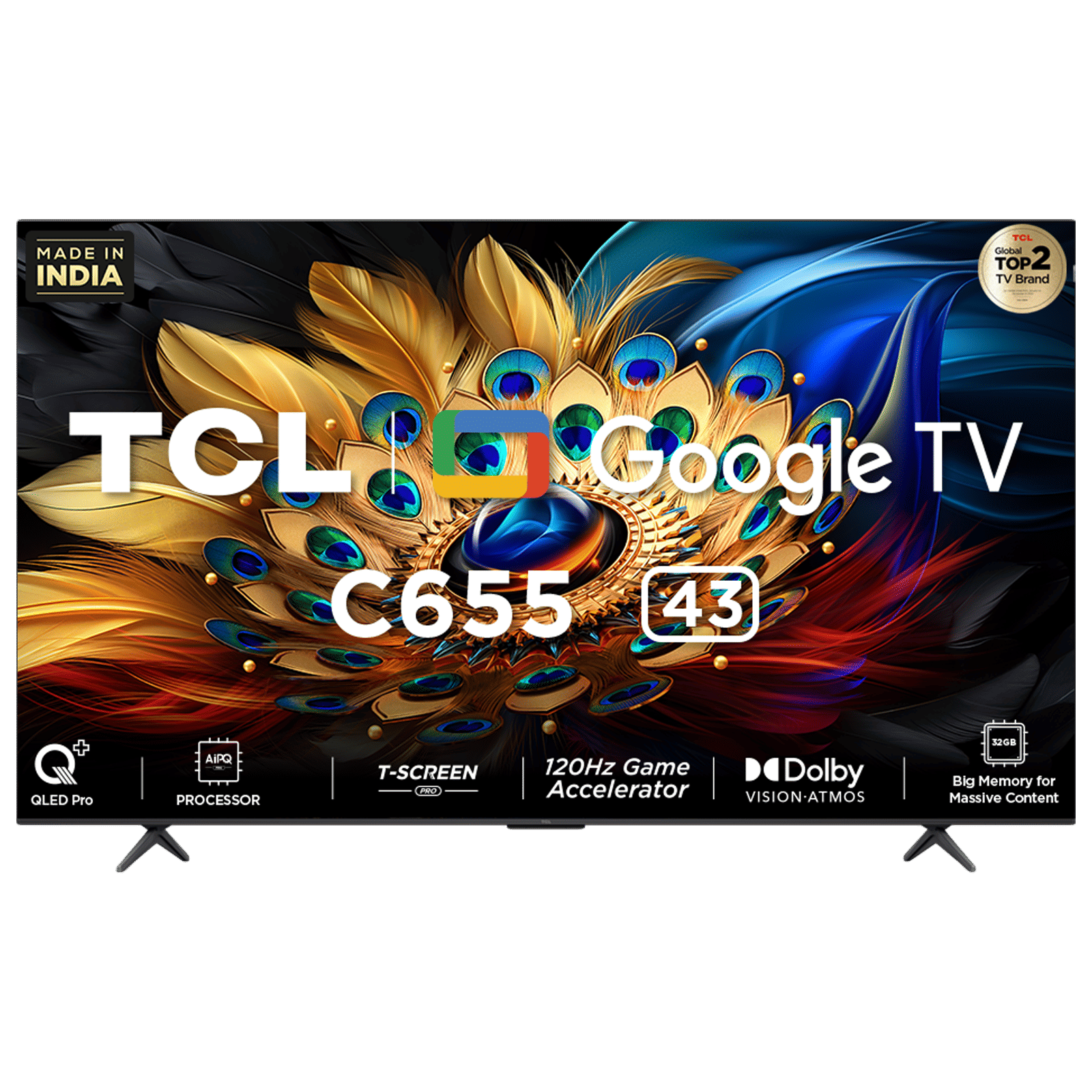 TCL C655 109.22 cm (43 inch) QLED 4K Ultra HD Google TV with AiPQ PRO PROCESSOR