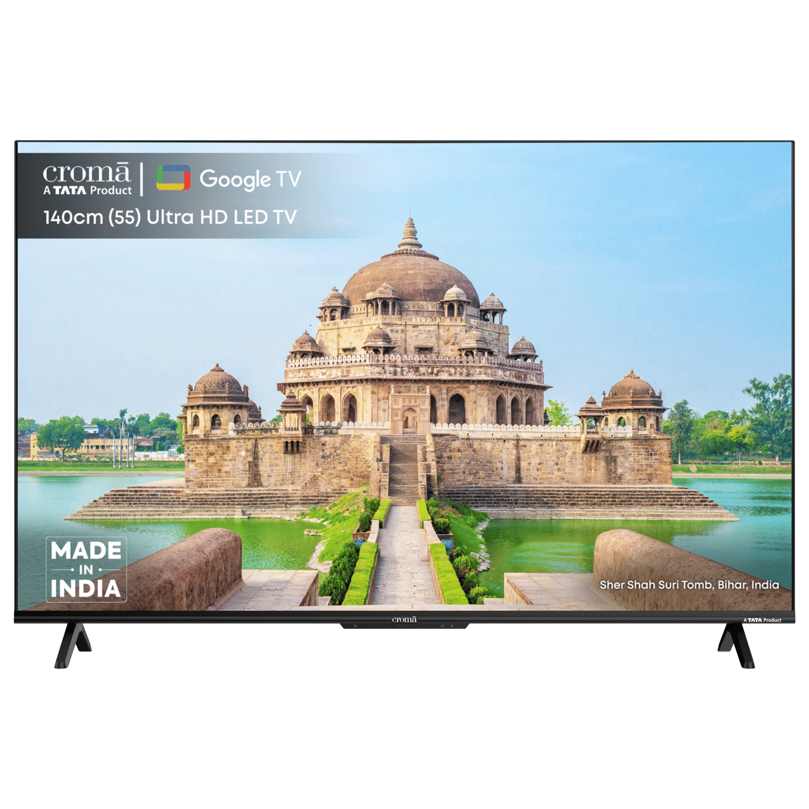 Croma 140 cm (55 inch) LED 4K Ultra HD Google TV with Dolby Audio (2025 model)
