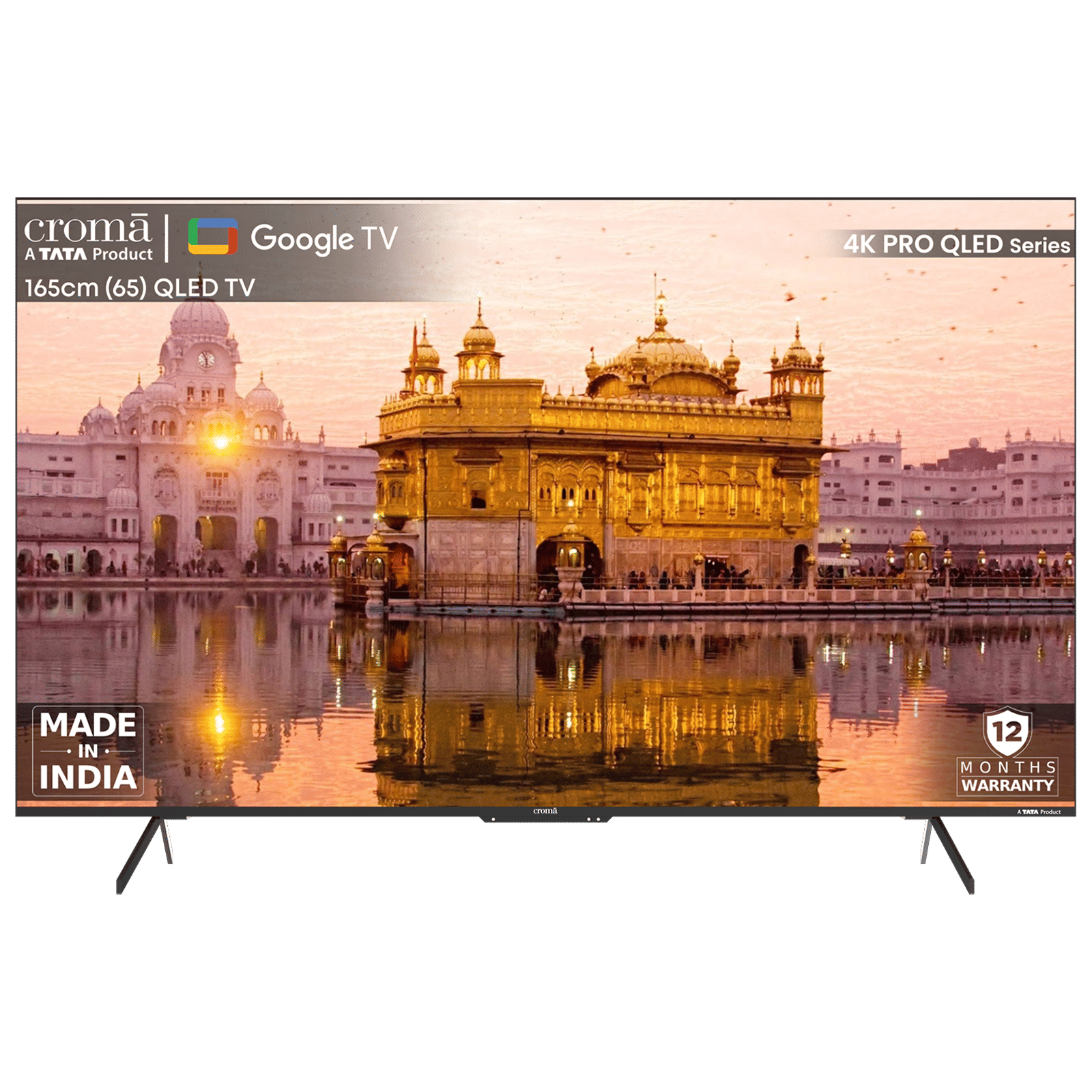 Croma 165 cm (65 inch) QLED 4K Ultra HD Google TV with Dolby Vision & Dolby Atmos