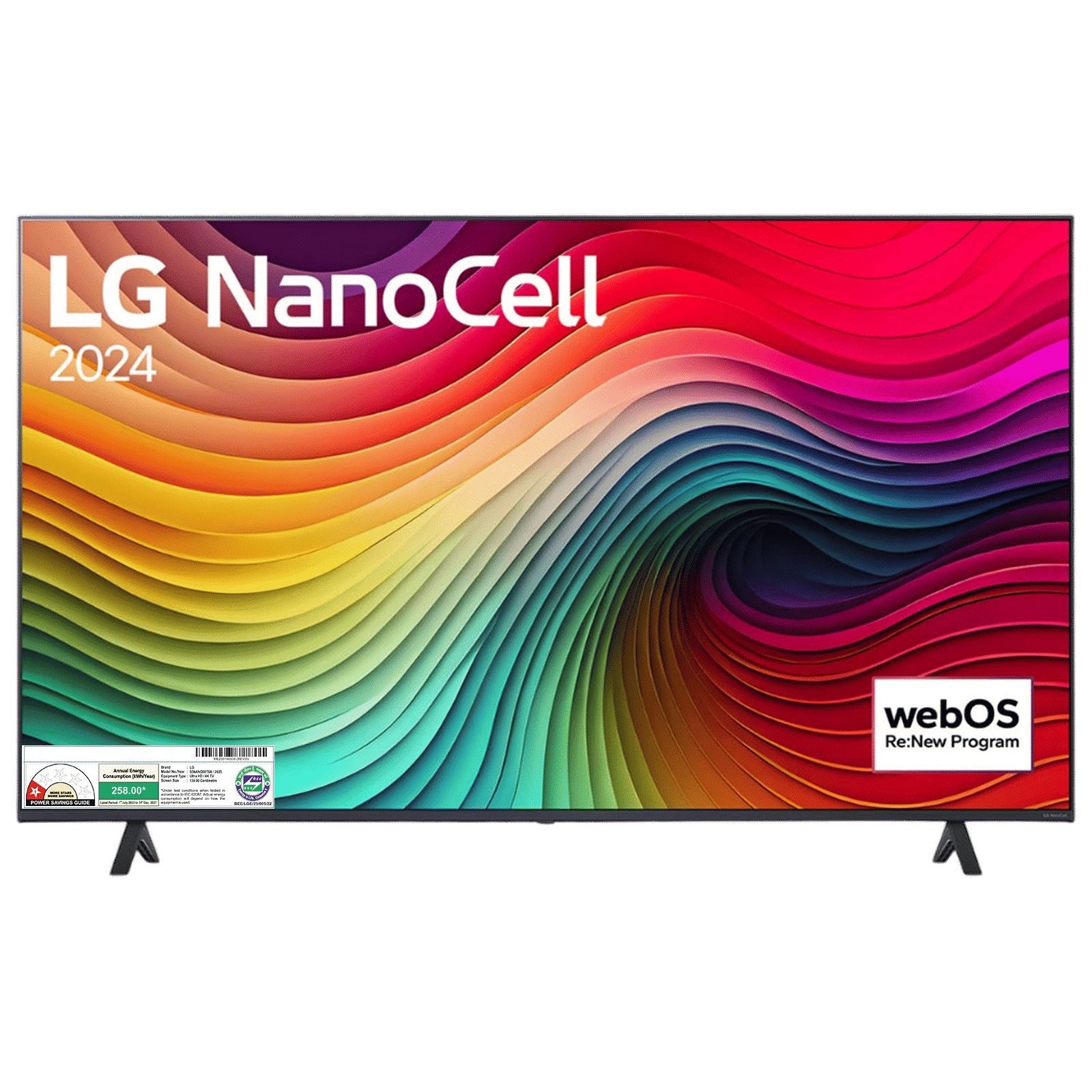 LG NANO80 Nano Cell 139.7 cm (55 inch) 4K Ultra HD Smart Smart WebOS TV with AI Customization (2025 model)
