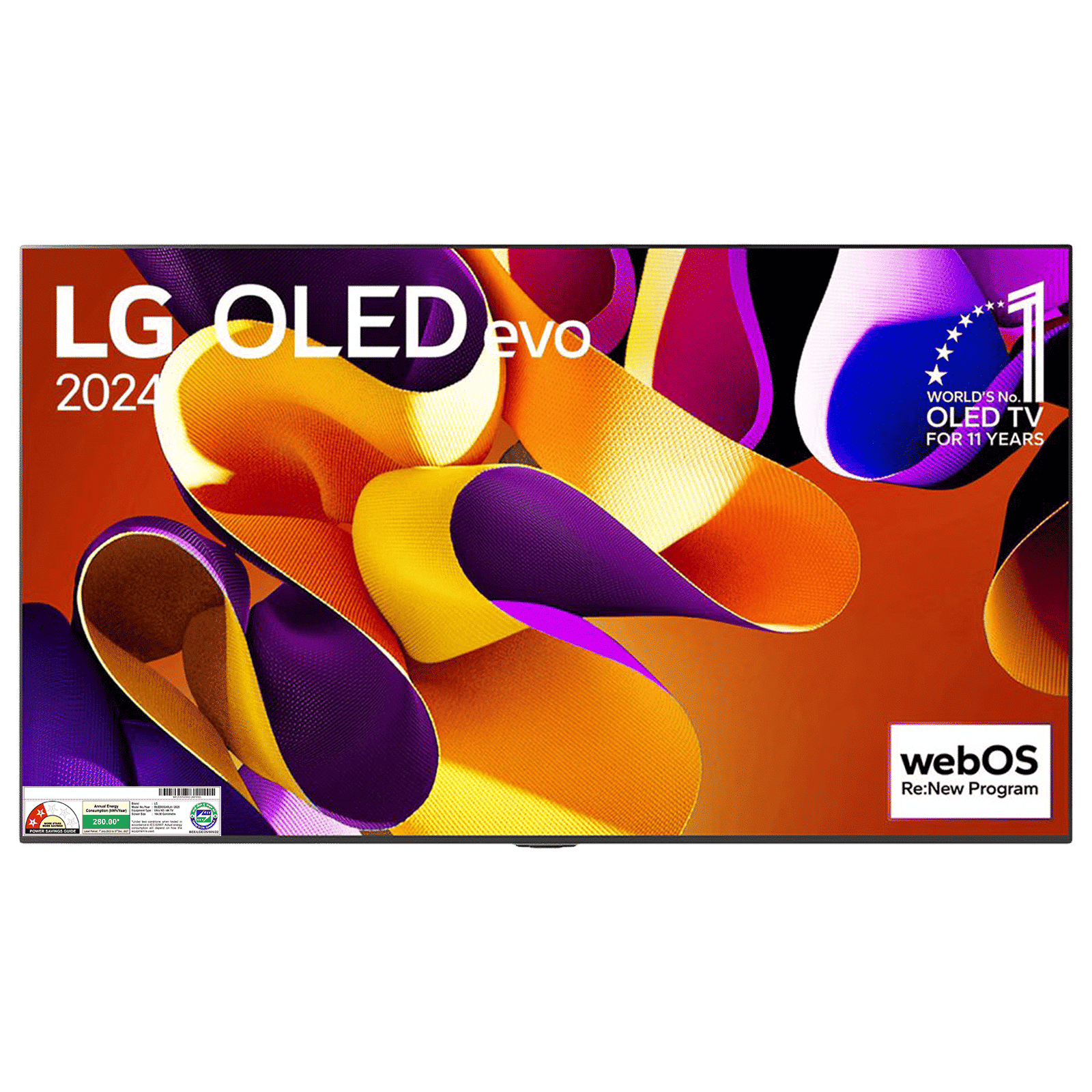 LG evo AI G4 165.1 cm (65 inch) OLED 4K Ultra HD Smart WebOS TV with Dolby Atmos (2025 model)