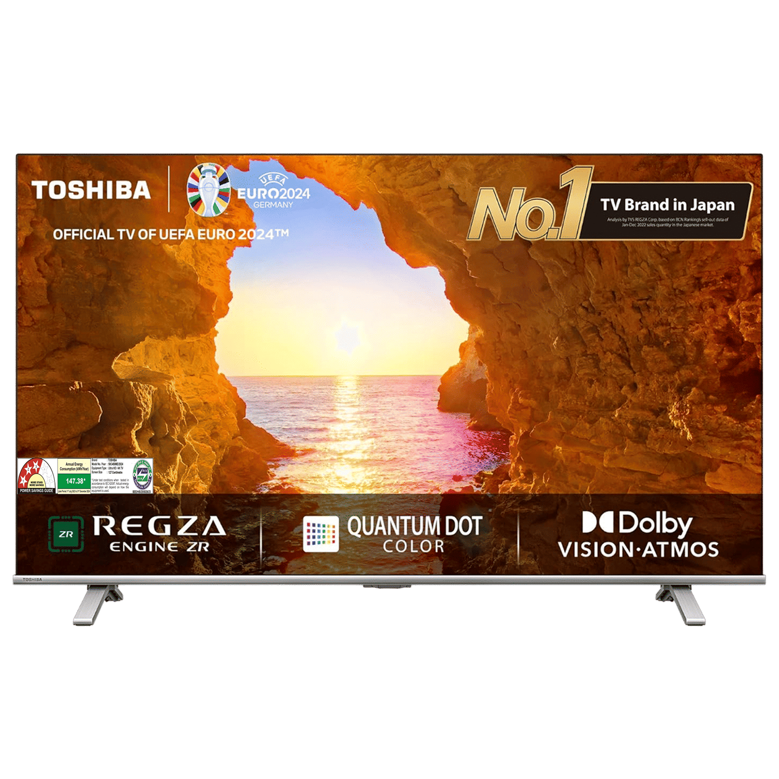 TOSHIBA C450 126 cm (50 inch) 4K Ultra HD QLED VIDAA TV with Dolby Vision and Dolby Atmos