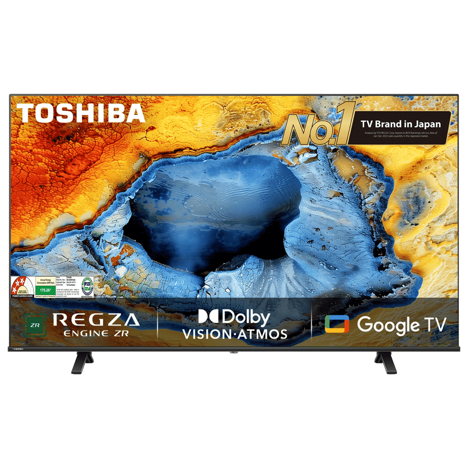 TOSHIBA C350NP 139 cm (55 inch) 4K Ultra HD LED Google TV with Regza Engine 4K (2024 model)