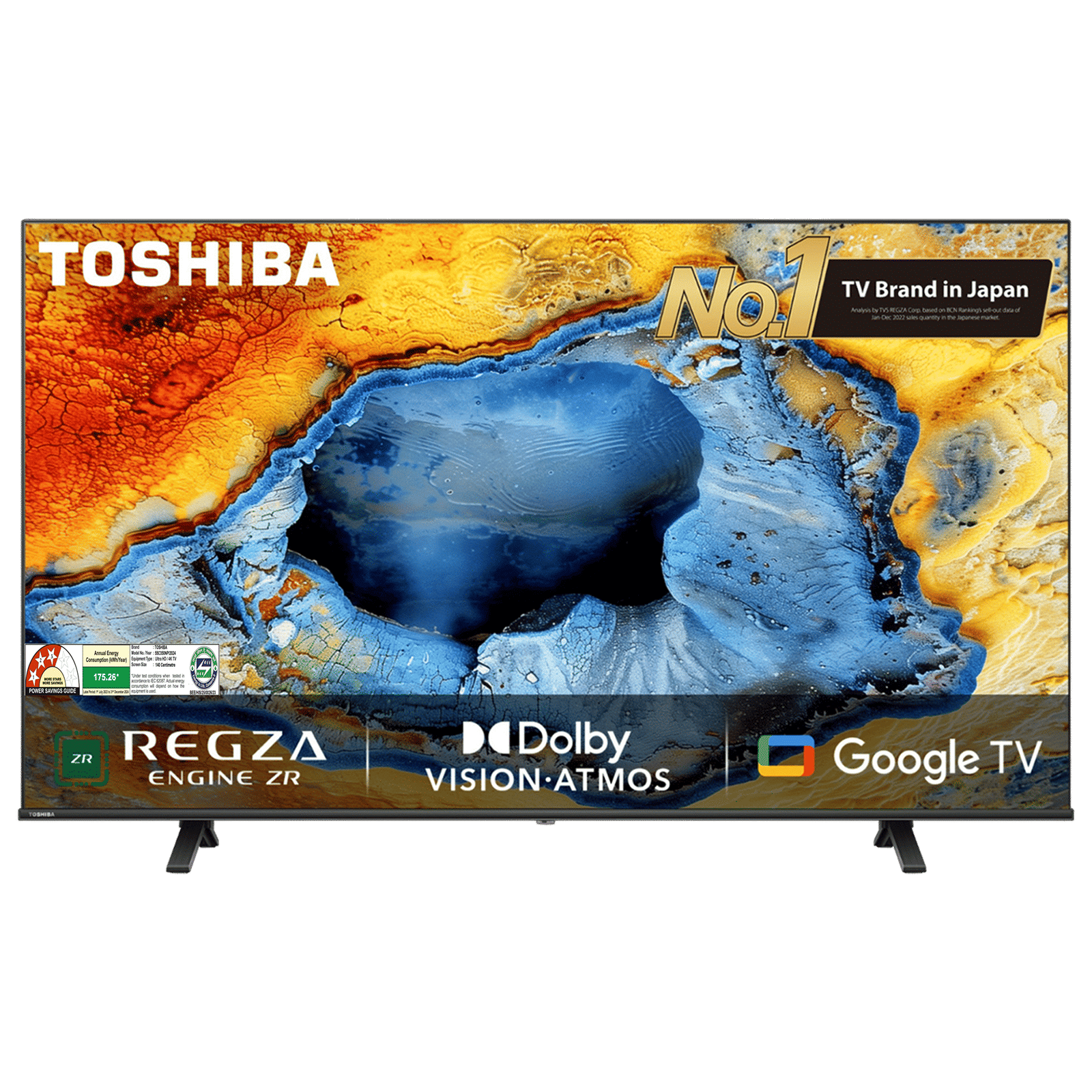 TOSHIBA C350NP 139 cm (55 inch) 4K Ultra HD LED Google TV with Regza Engine 4K (2024 model)