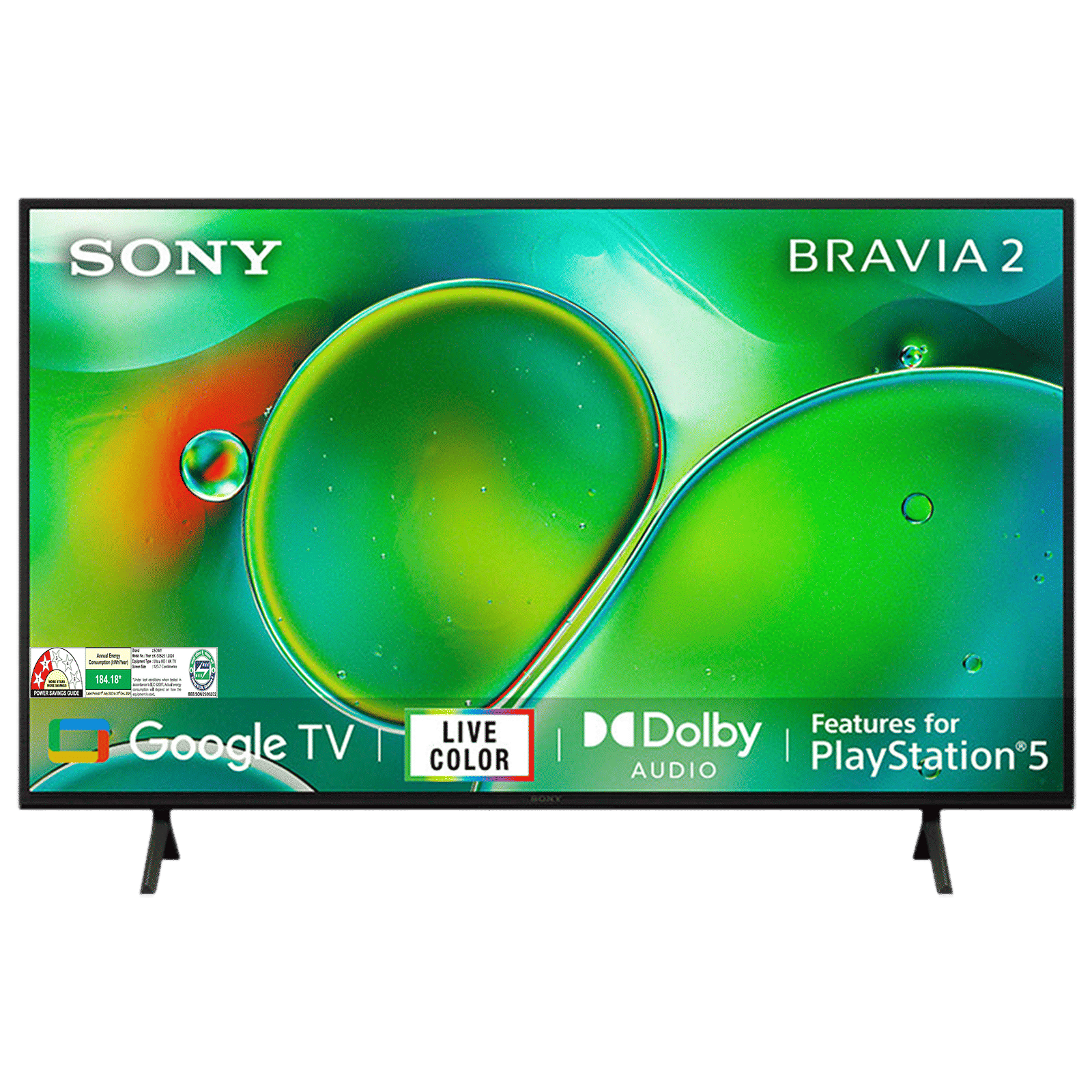 SONY BRAVIA 2 127 cm (50 inch) 4K Ultra HD LCD Smart Android TV with Auto HDR Tone Mapping(2024 Model) 