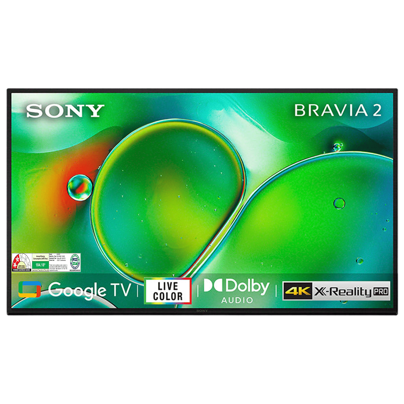 SONY BRAVIA 2 127 cm (50 inch) 4K Ultra HD LCD Smart Android TV with Chromecast Built-In (2024 Model)
