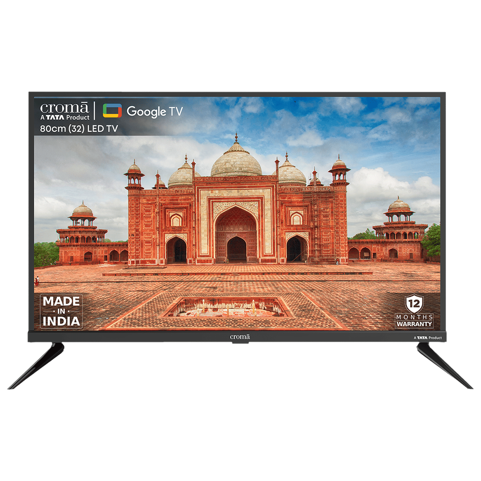 Croma 80 cm (32 inch) HD Ready LED Smart Google TV with Dolby Audio